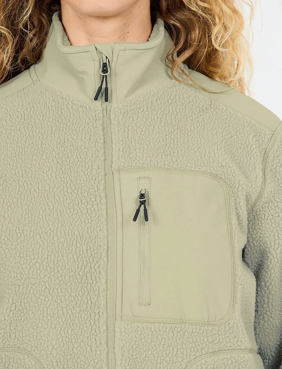 Whistler - Felis W Teddy Jacket - alussärgid - seagrass - 0