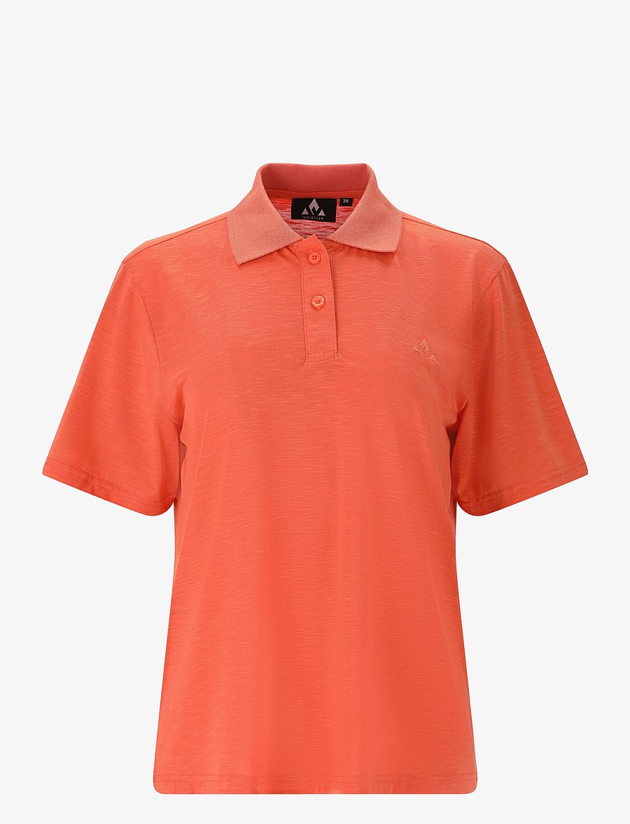 Whistler - Vale W S-S Polo - oberteile & t-shirts - apricot brandy - 1