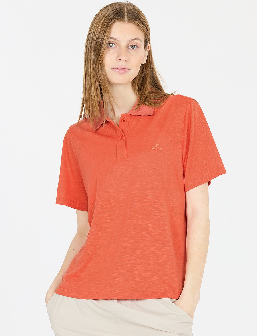 Whistler - Vale W S-S Polo - oberteile & t-shirts - apricot brandy - 0