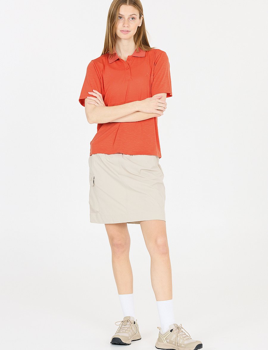 Whistler - Vale W S-S Polo - oberteile & t-shirts - apricot brandy - 5