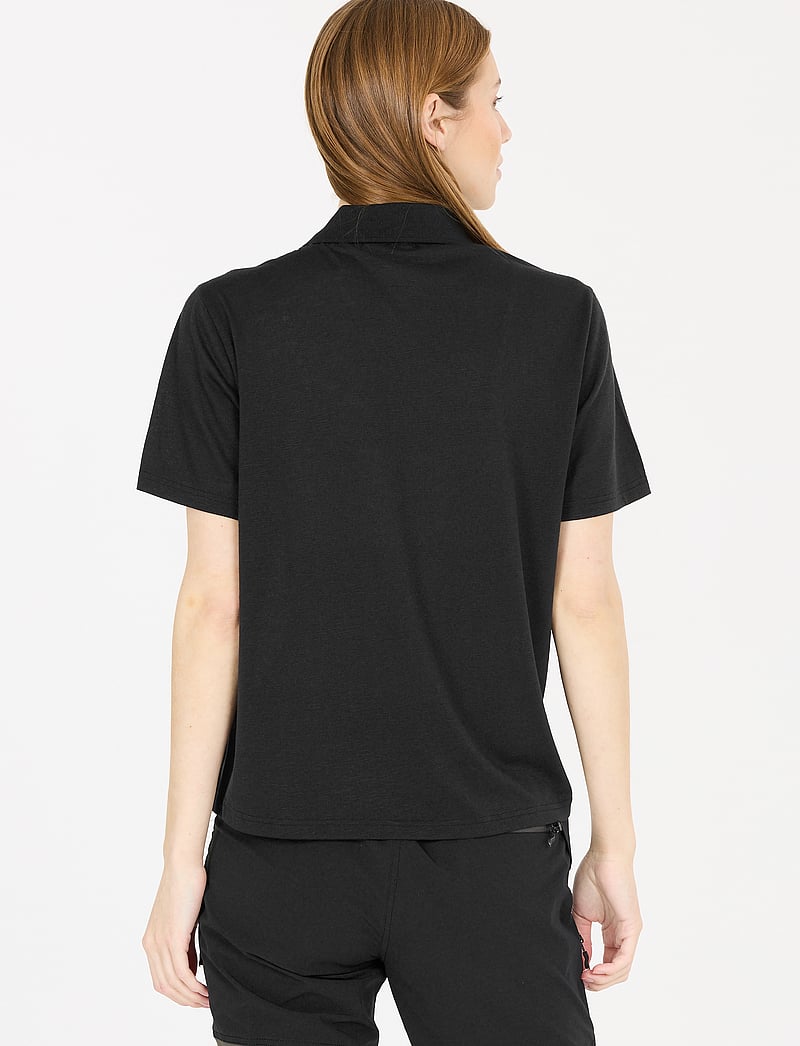 Whistler - Vale W S-S Polo - toppar & t-shirts - black - 4