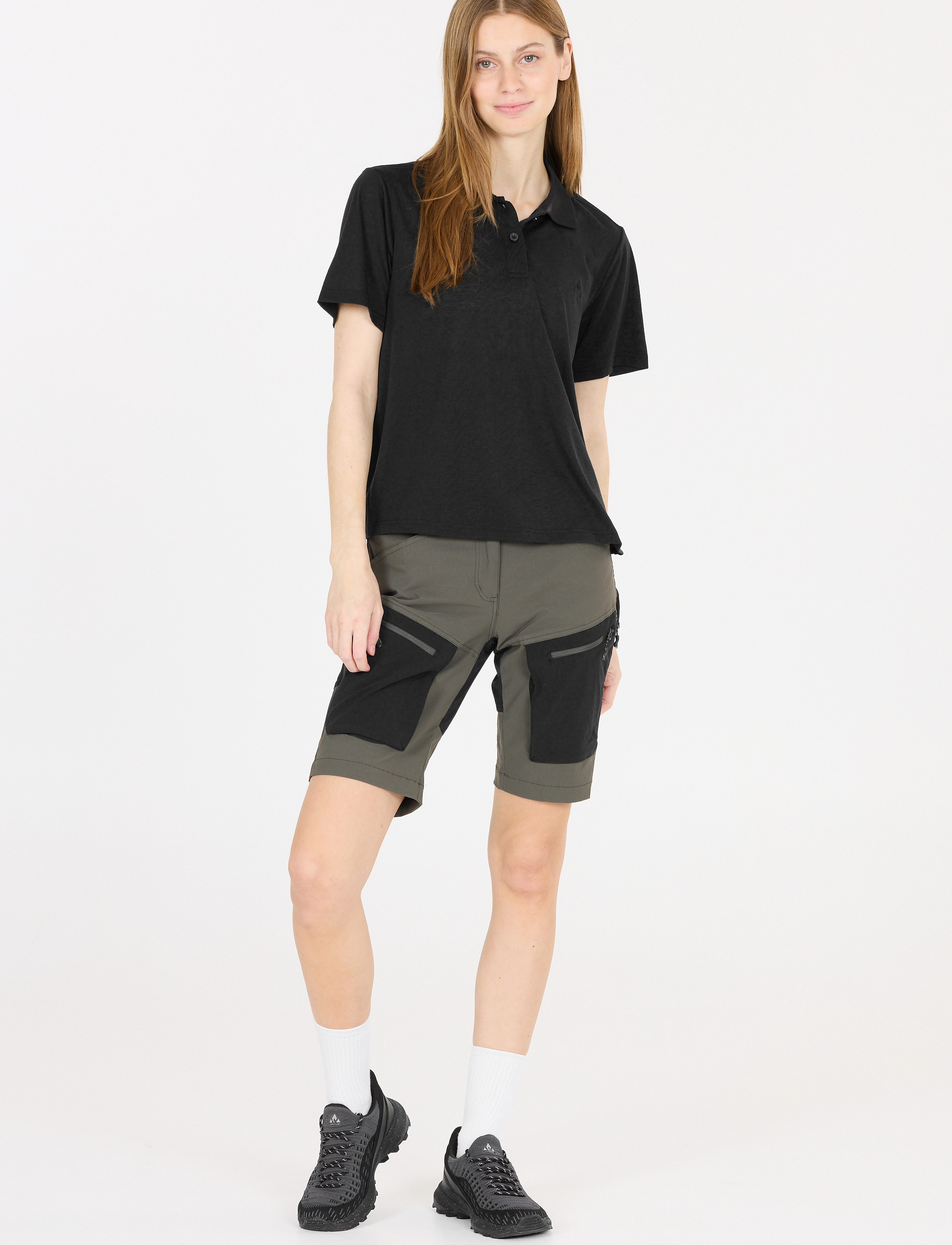 Whistler - Vale W S-S Polo - toppe & t-shirts - black - 5