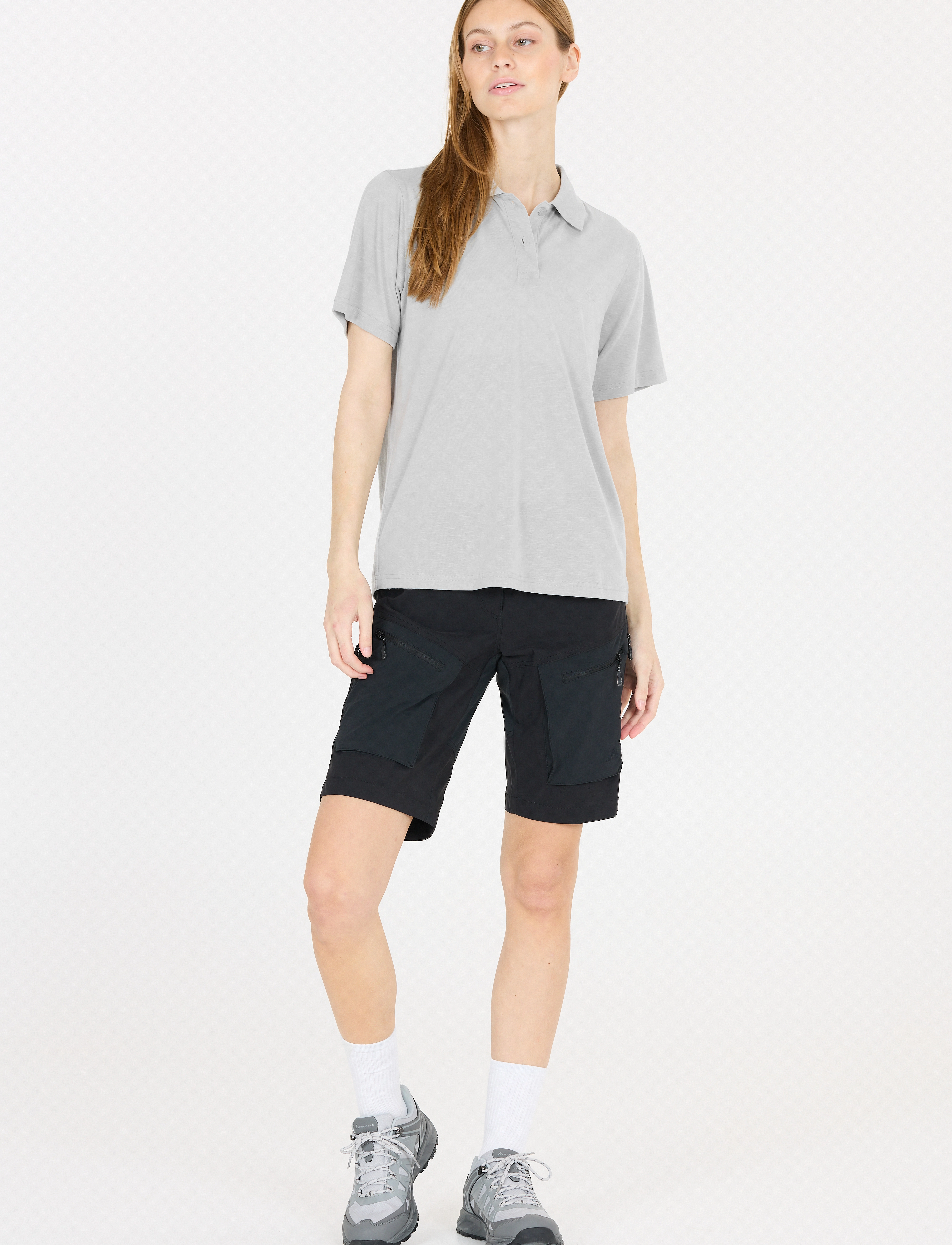 Whistler Vale W S-S Polo, 40, Sports Oberteile & T-shirts, Grau - Sport Polos, Frauen