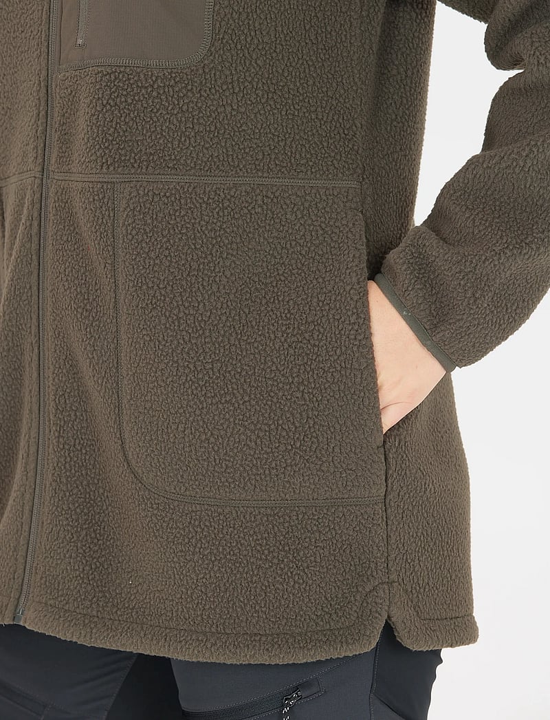 Whistler - Felis W Long Teddy Jacket - oberteile - black ink - 0