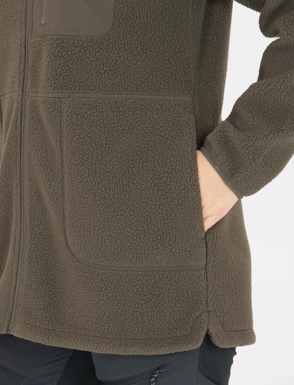 Whistler - Felis W Long Teddy Jacket - outdoor jacken - black ink - 0