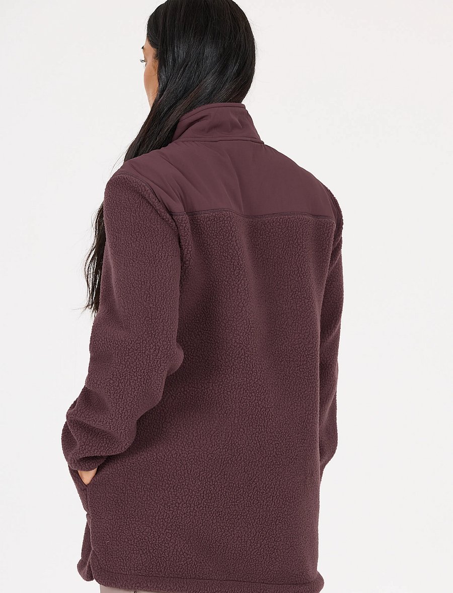 Whistler - Felis W Long Teddy Jacket - oberteile - fudge - 0