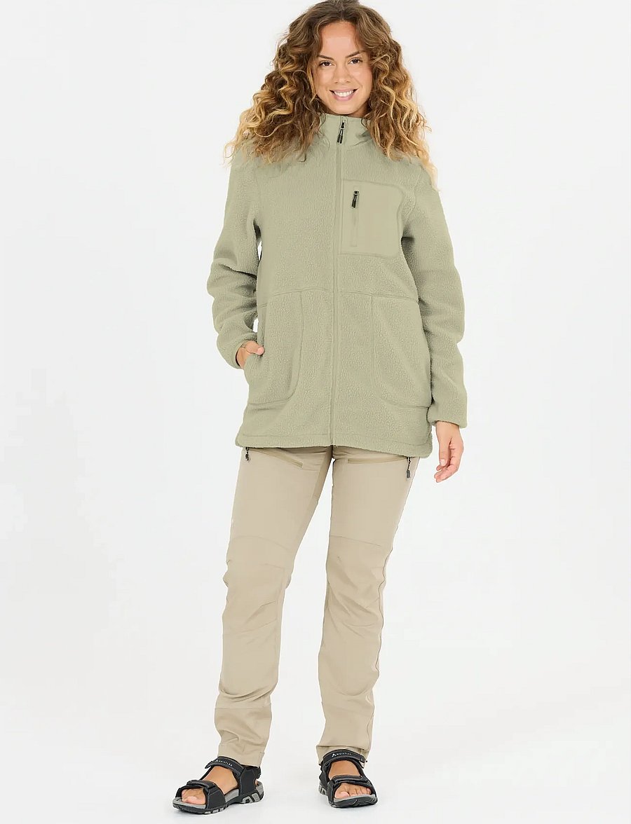 Whistler - Felis W Long Teddy Jacket - oberteile - seagrass - 5