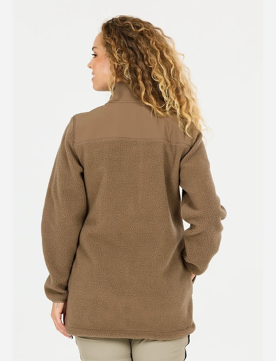 Whistler - Felis W Long Teddy Jacket - oberteile - teak - 3