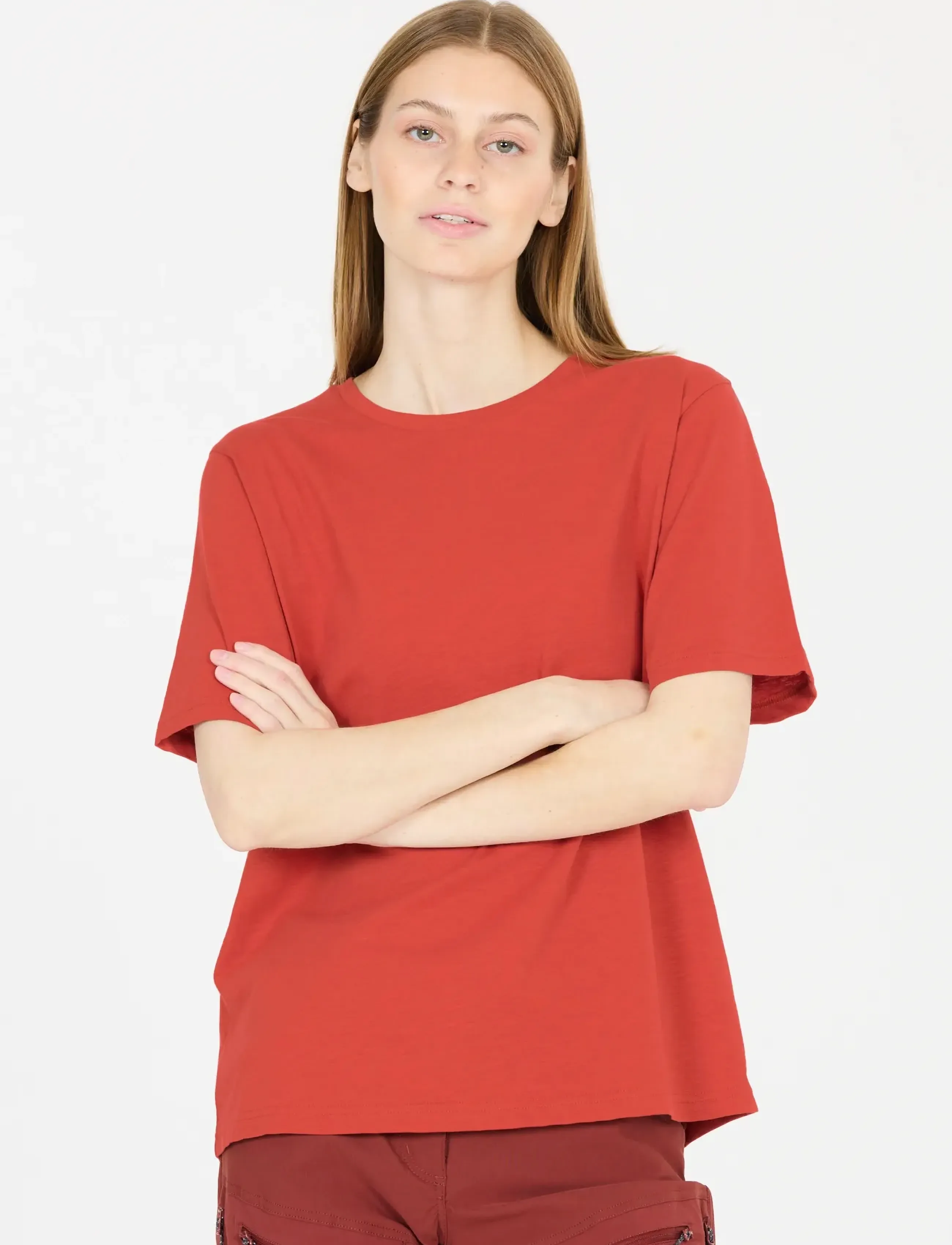Whistler Caloot W Ss T-Shirt, Kvinder, T-Shirt, Rød, Str: 36