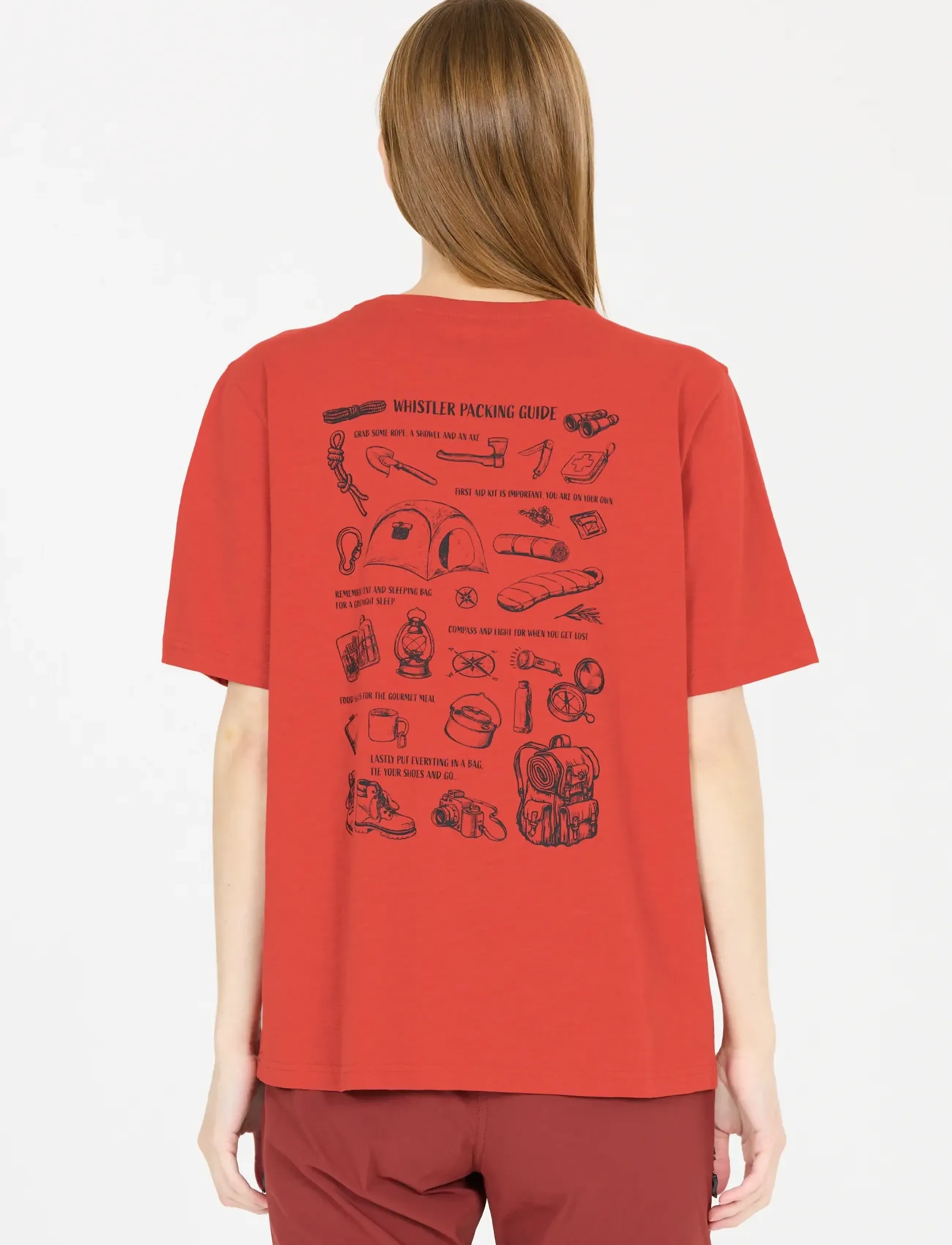 Whistler - Caloot W SS T-Shirt - t-shirts - cinnabar - 3