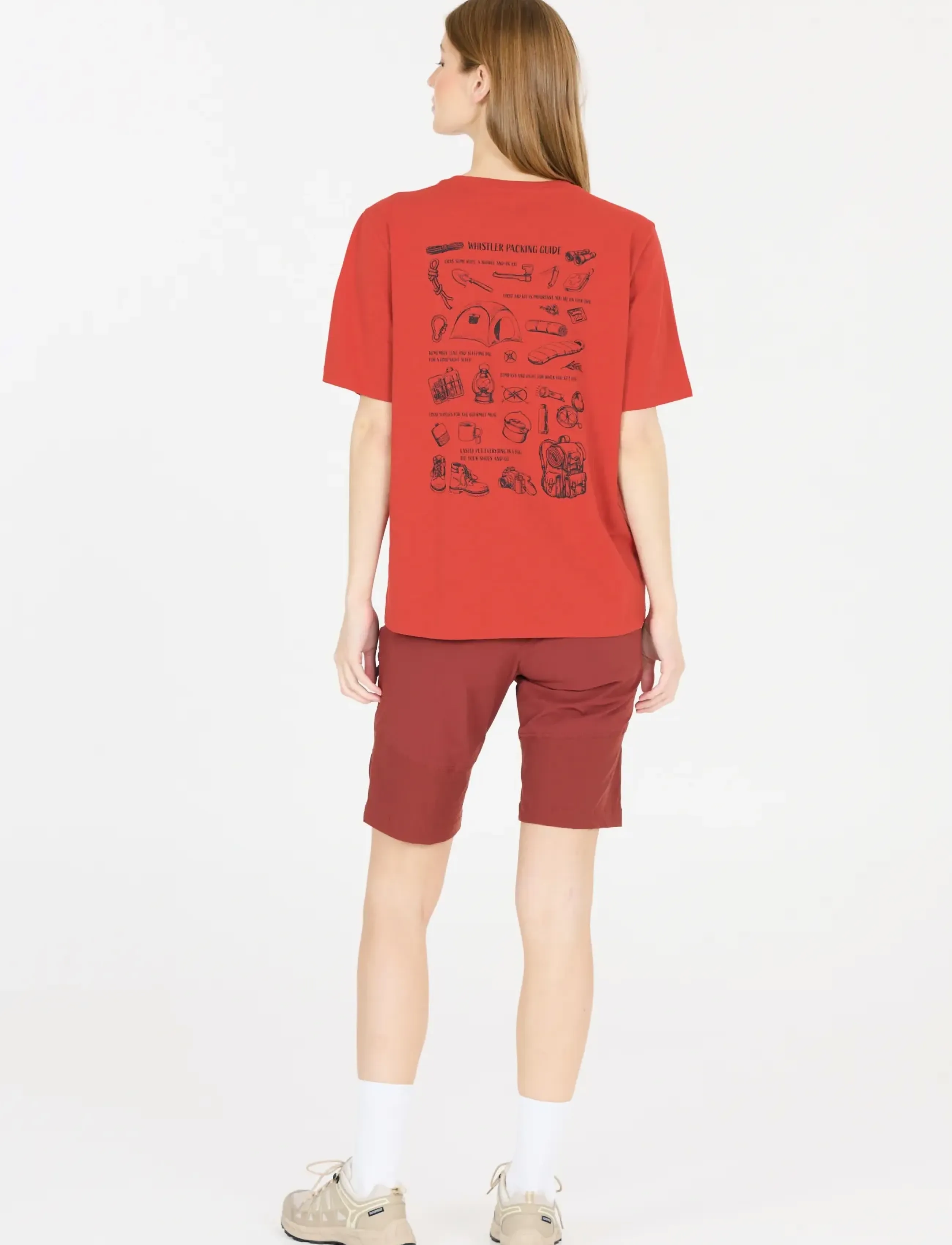 Whistler - Caloot W SS T-Shirt - t-shirts - cinnabar - 5