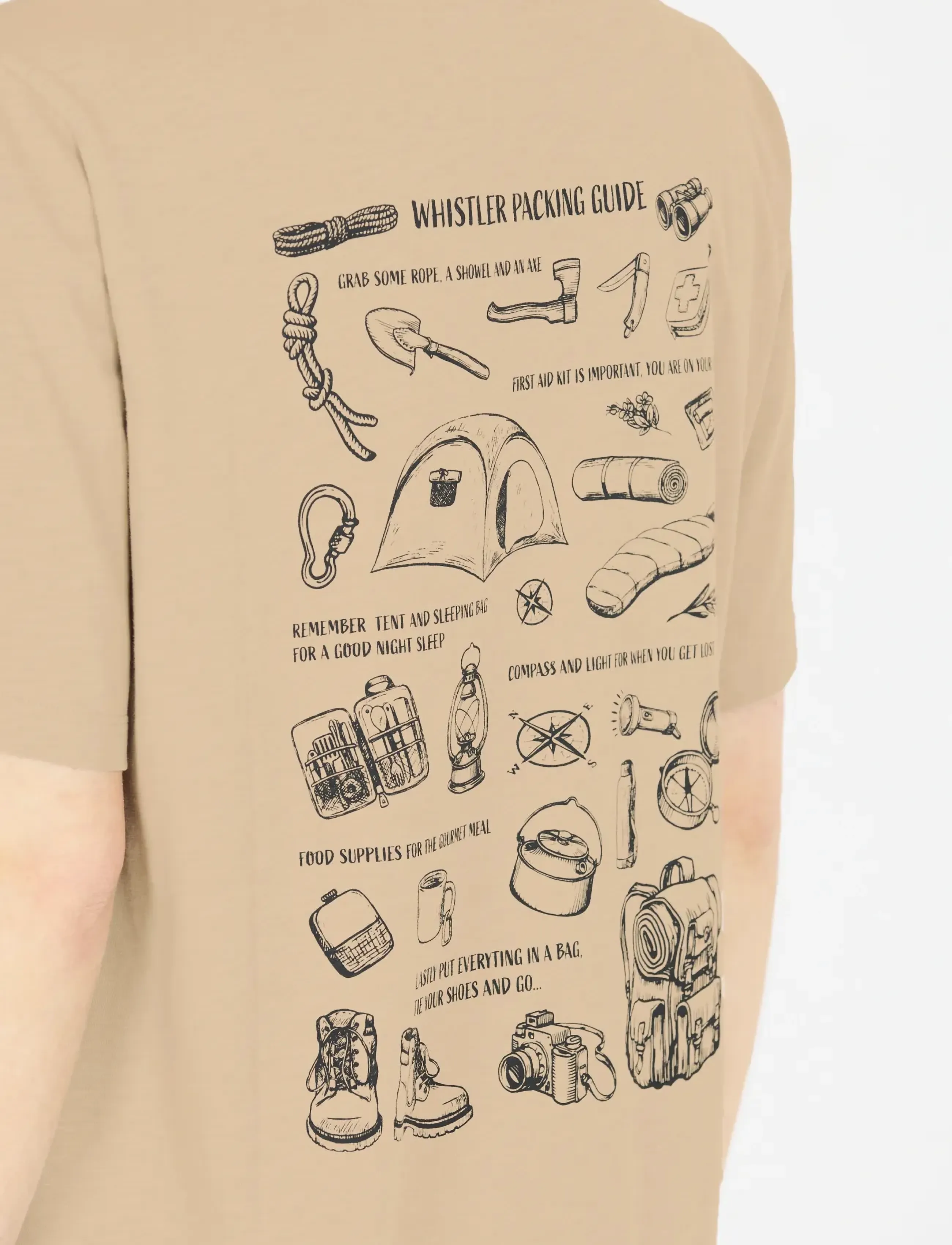 Whistler Caloot W SS T-Shirt - T-Shirts & Tops - ISLAND FOSSIL / beige