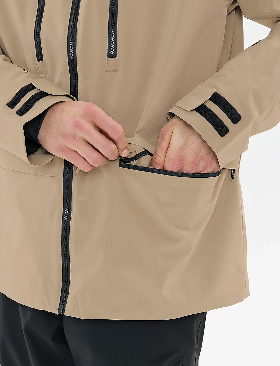 Whistler - Takoda M Lined Shell Ski Jacket - slēpošanas virsjakas - fallen rock - 3