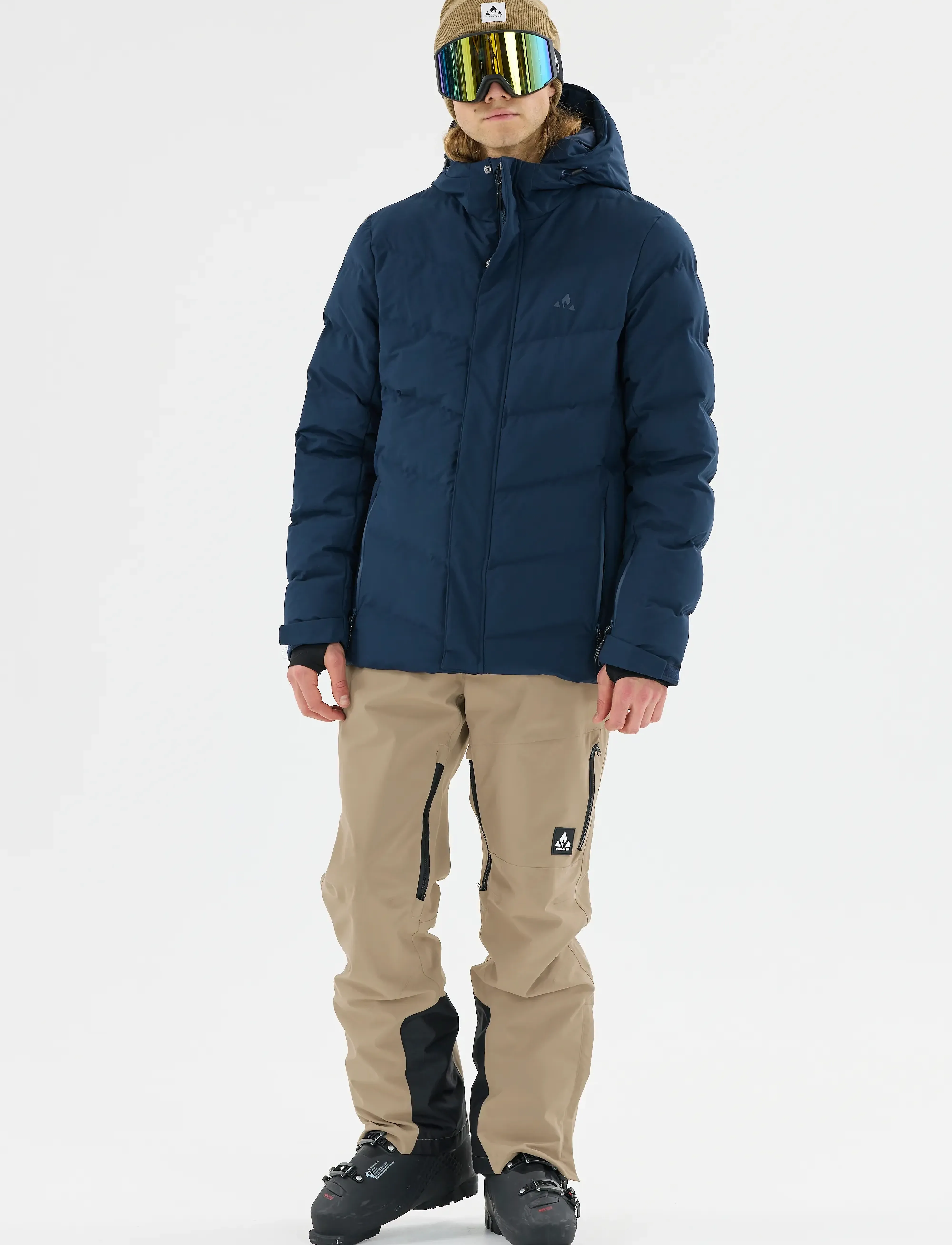 Whistler Takoda M Lined Shell Ski Pants - Streetstyle - FALLEN ROCK / beige