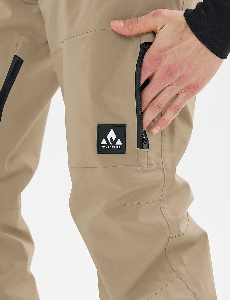 Whistler - Takoda M Lined Shell Ski Pants - skibukser - fallen rock - 5