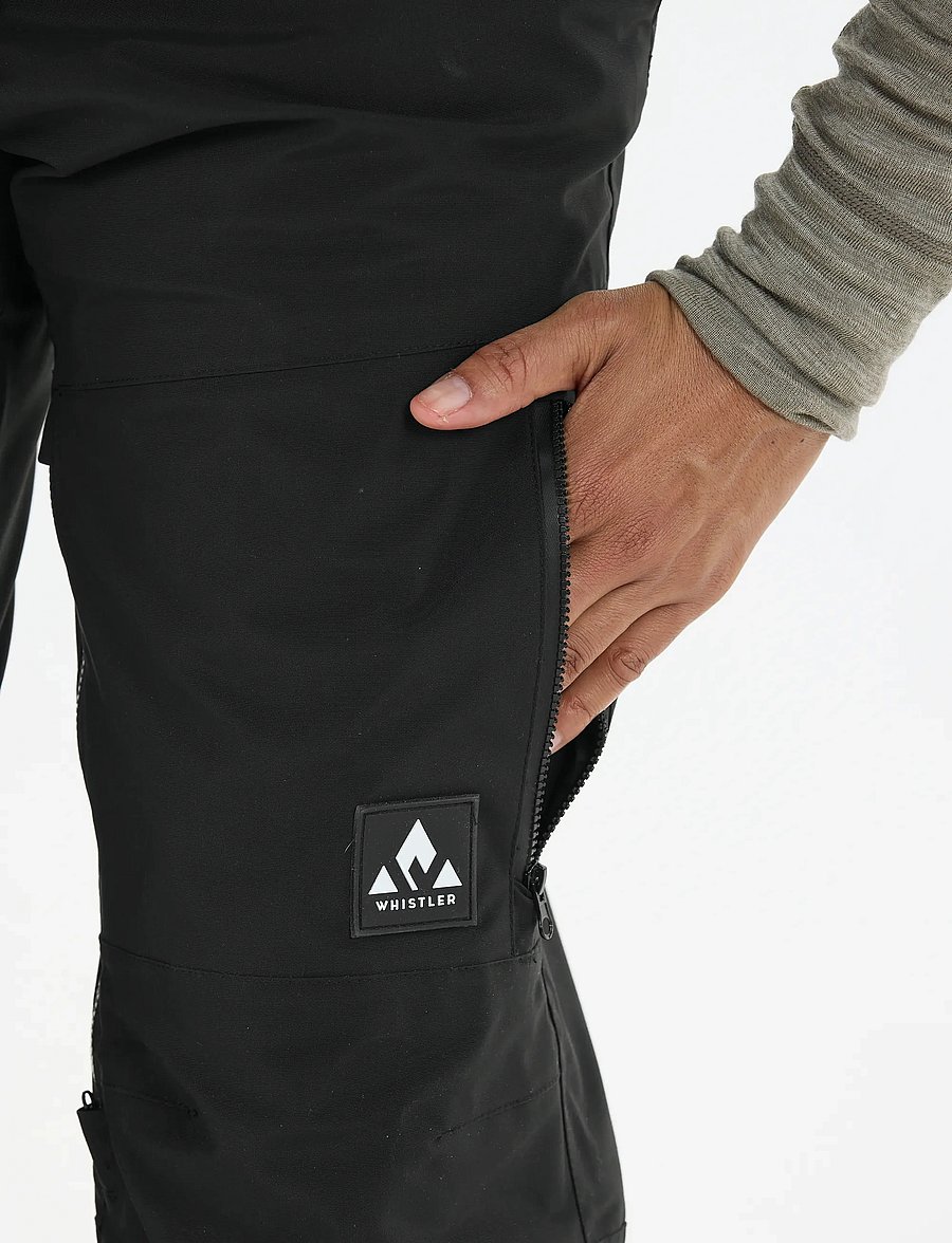 Whistler - Takoda W Lined Shell Ski Pants - skitøj - black - 4