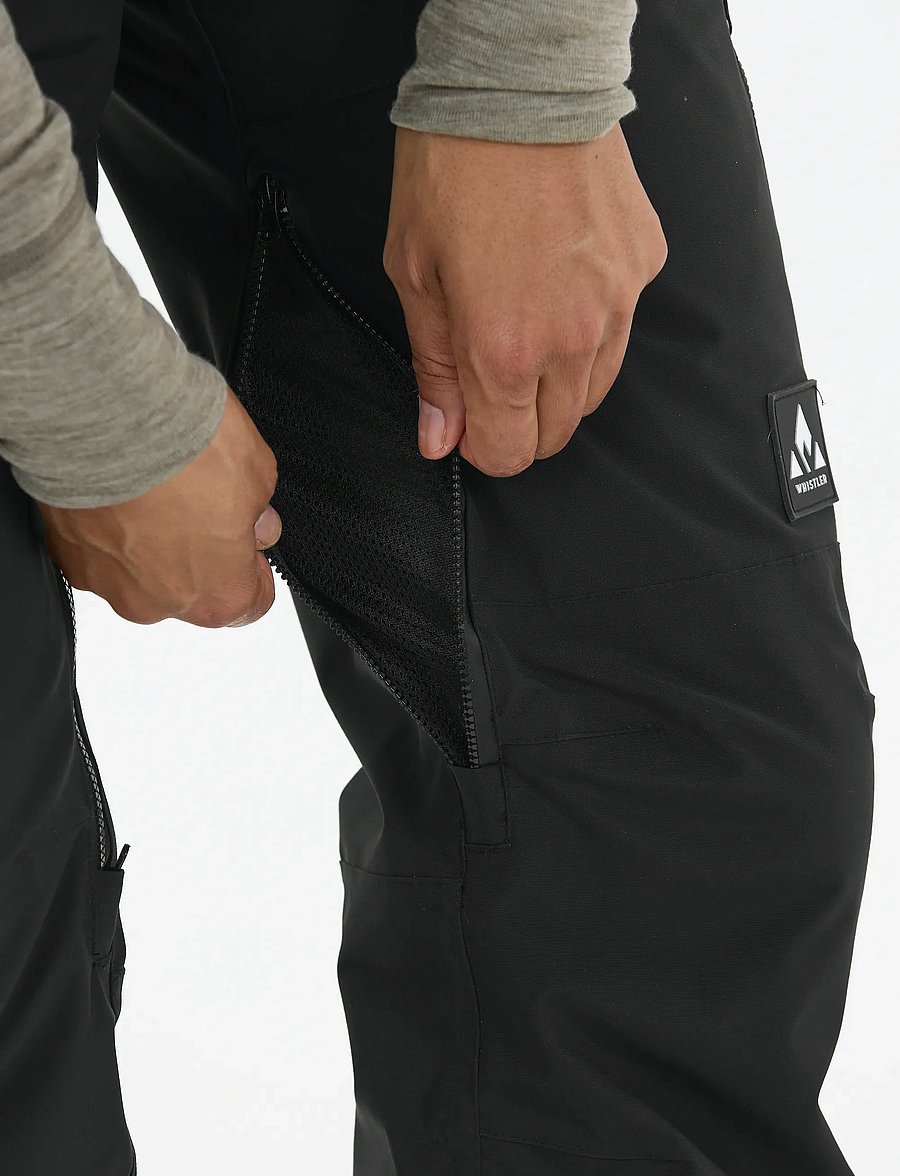Whistler - Takoda W Lined Shell Ski Pants - skitøj - black - 5