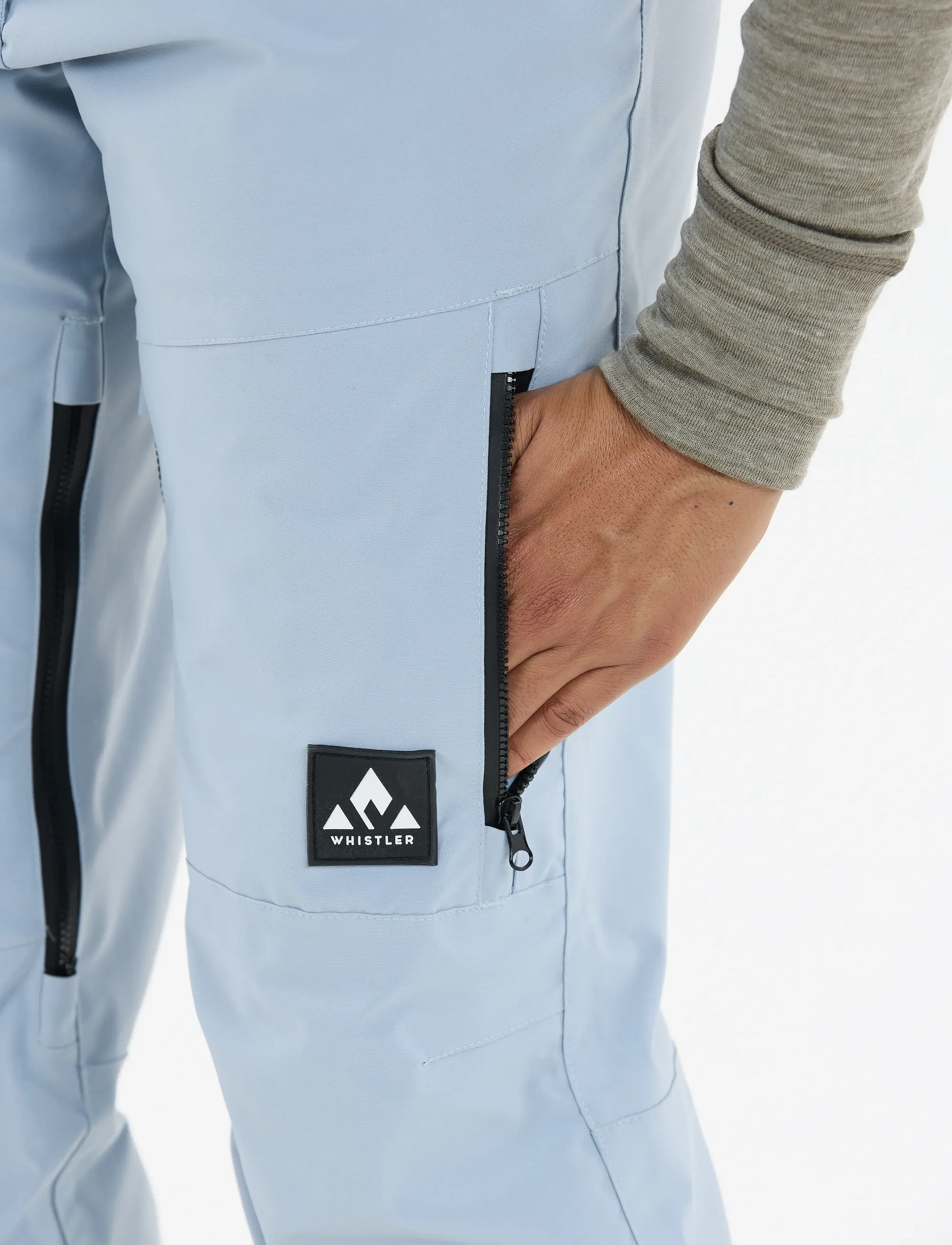 Whistler - Takoda W Lined Shell Ski Pants - joggingbukser - dusty blue - 4