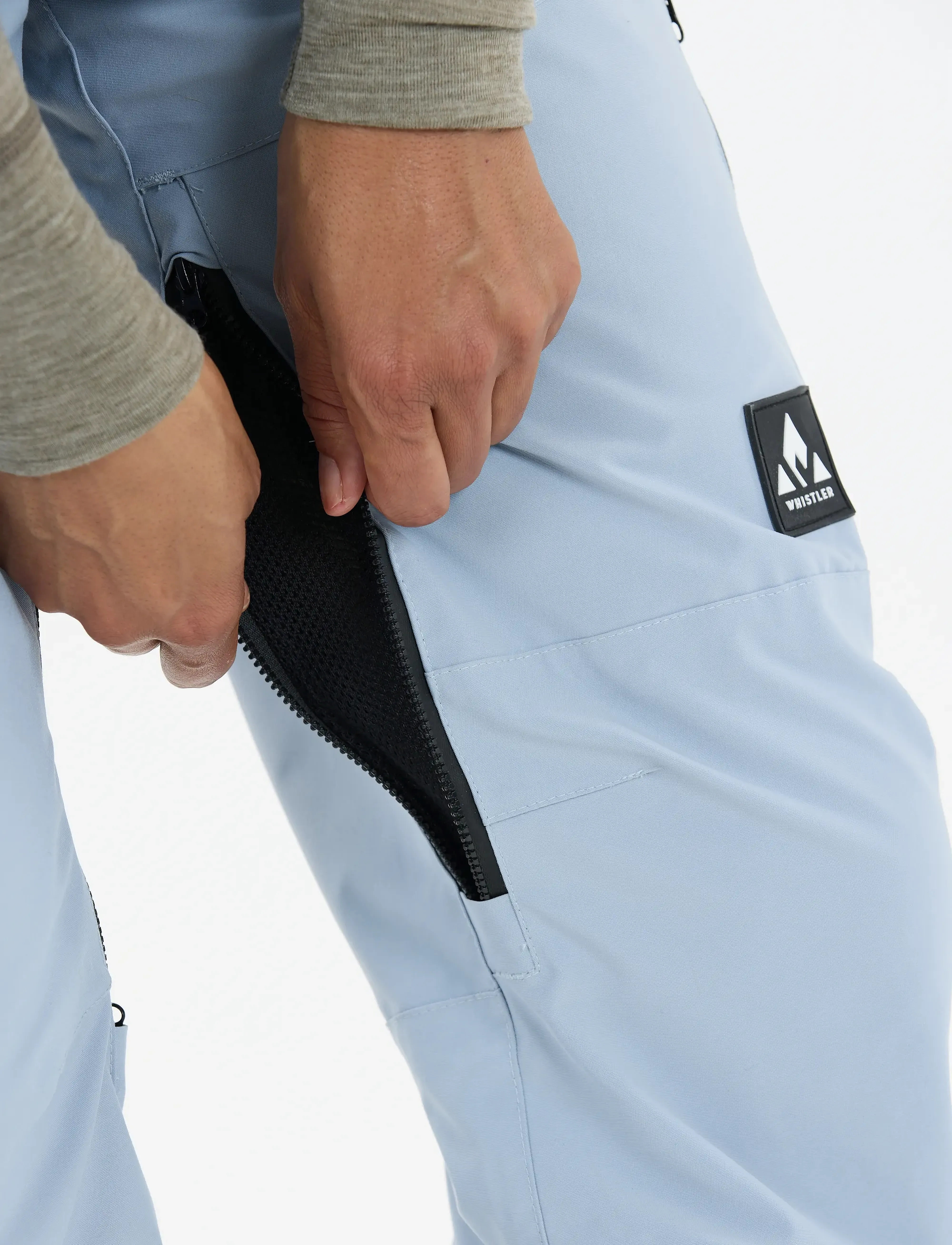 Whistler - Takoda W Lined Shell Ski Pants - joggingbukser - dusty blue - 5