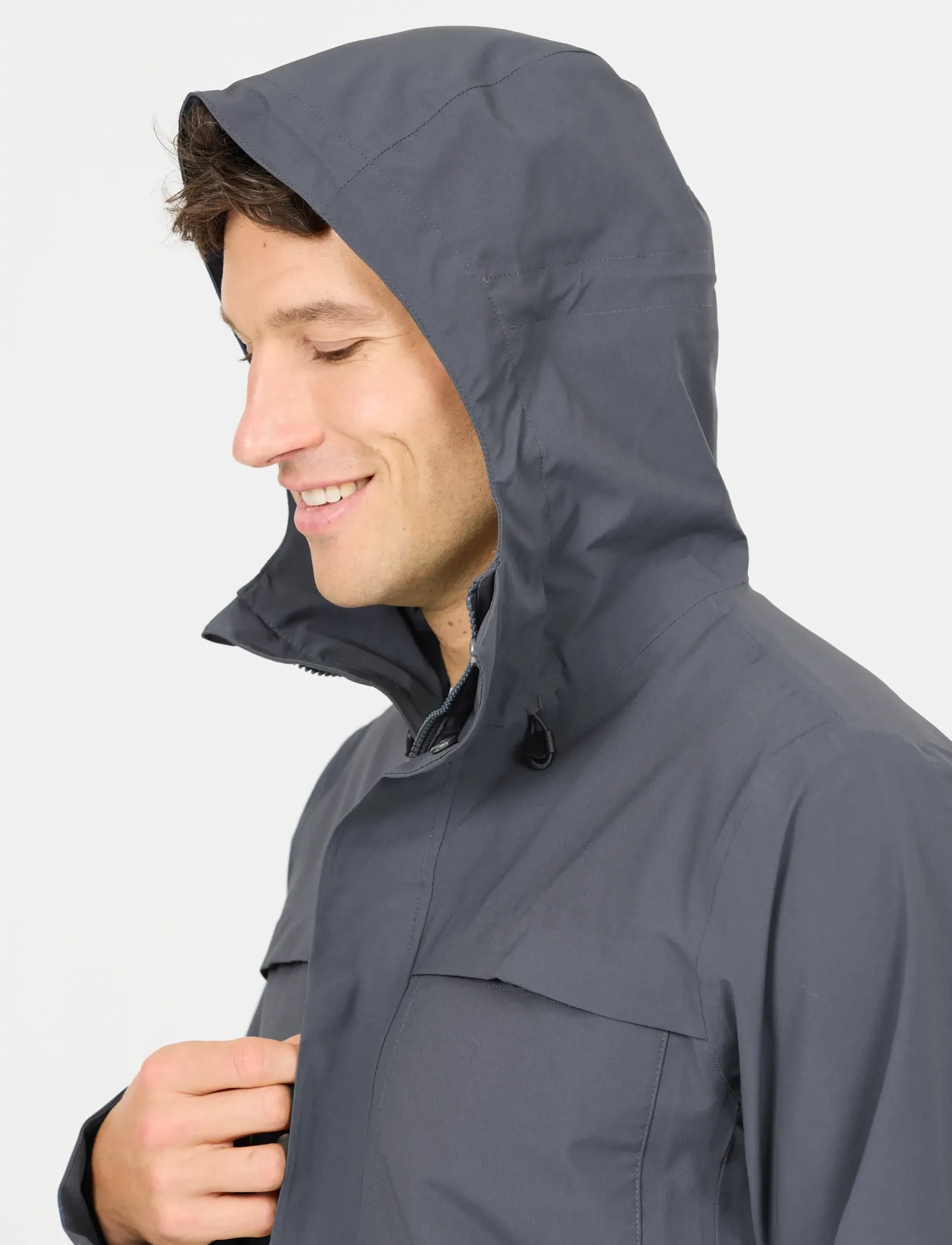 Whistler Liel M Jacket W-Pro 10000, Mænd, Udendørs Hættejakke, Grå, Str: L