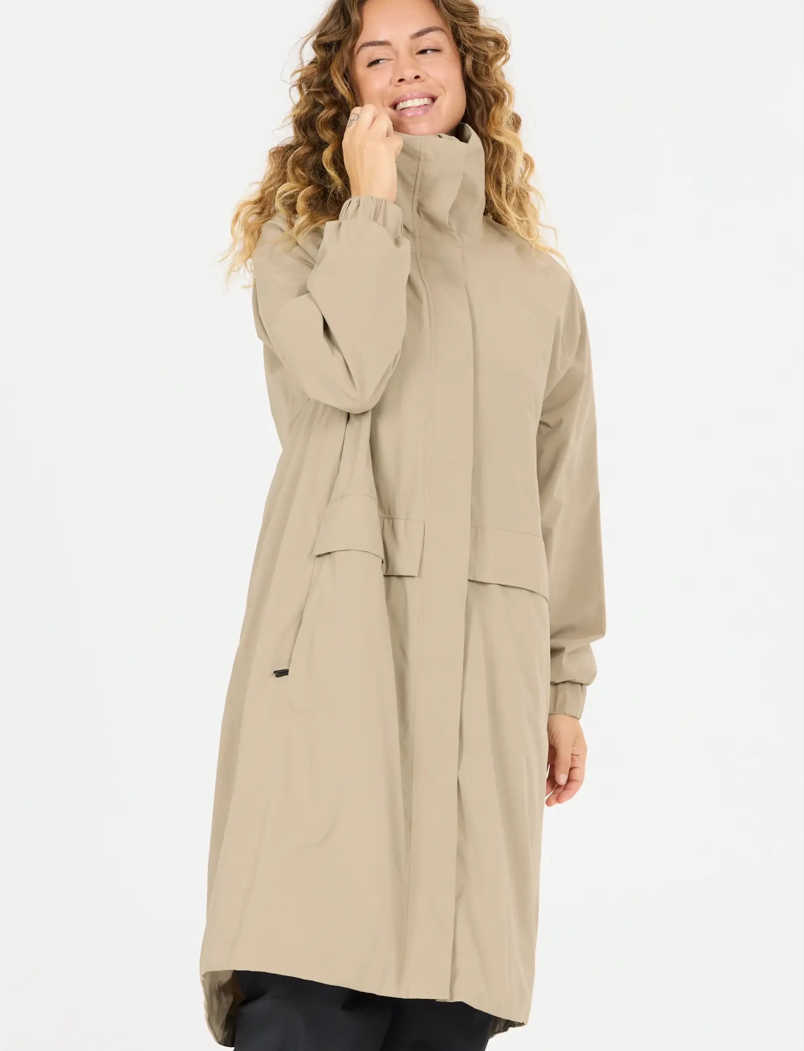 Whistler Everly W Parka W-Pro 10000, Kvinder, Regnparka, Beige, Str: 36