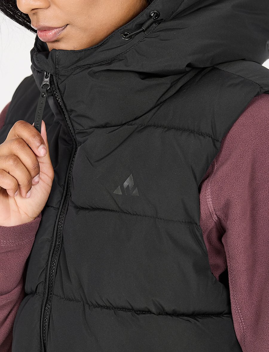 Whistler - Amaret W Long Puffer Vest - ytterkläder - black - 0