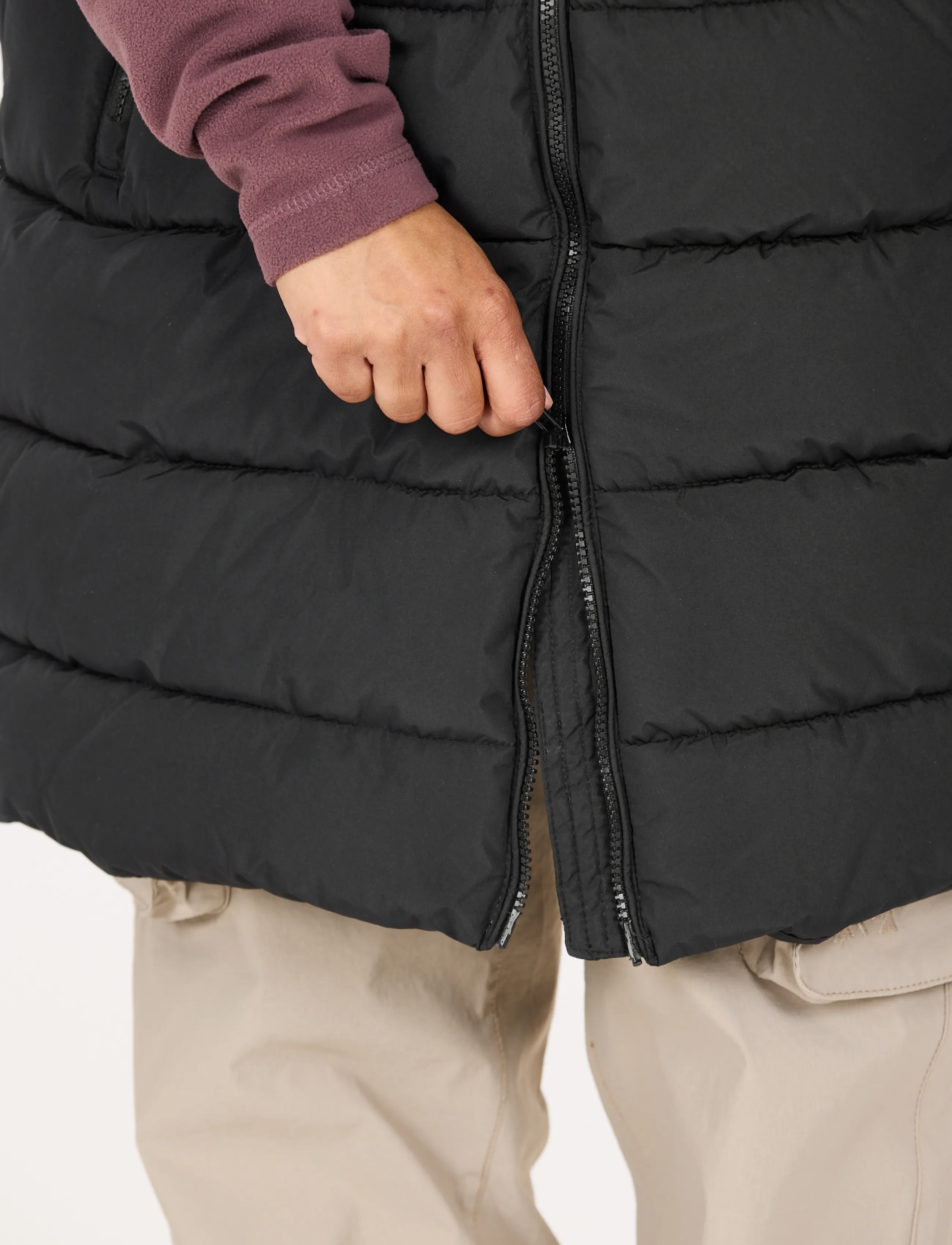 Whistler - Amaret W Long Puffer Vest - ytterkläder - black - 4