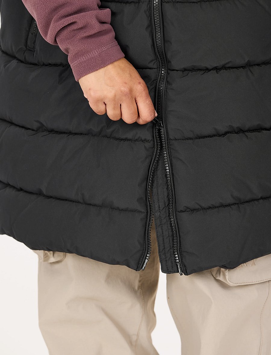 Whistler - Amaret W Long Puffer Vest - ytterkläder - black - 4
