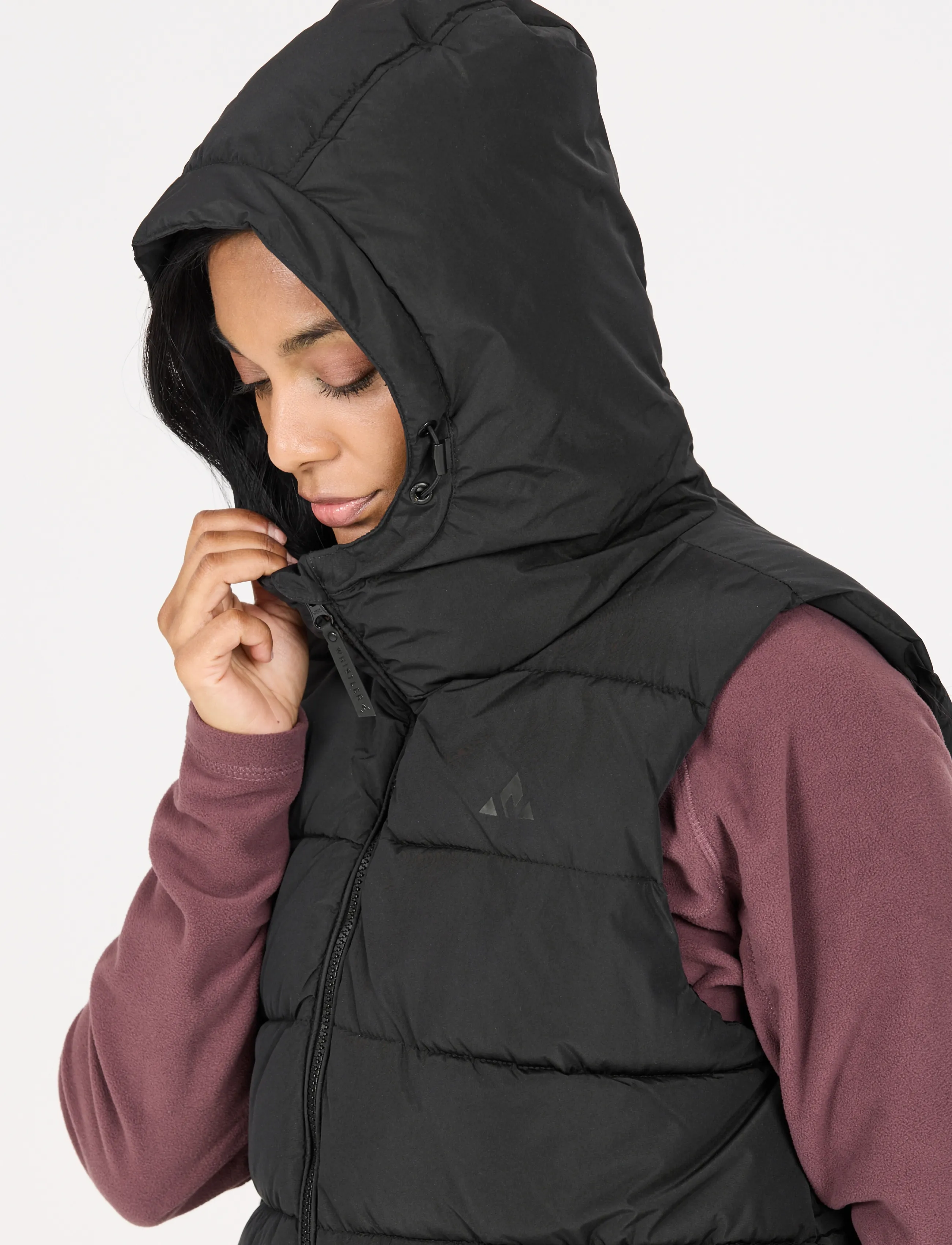 Whistler - Amaret W Long Puffer Vest - ytterkläder - black - 5