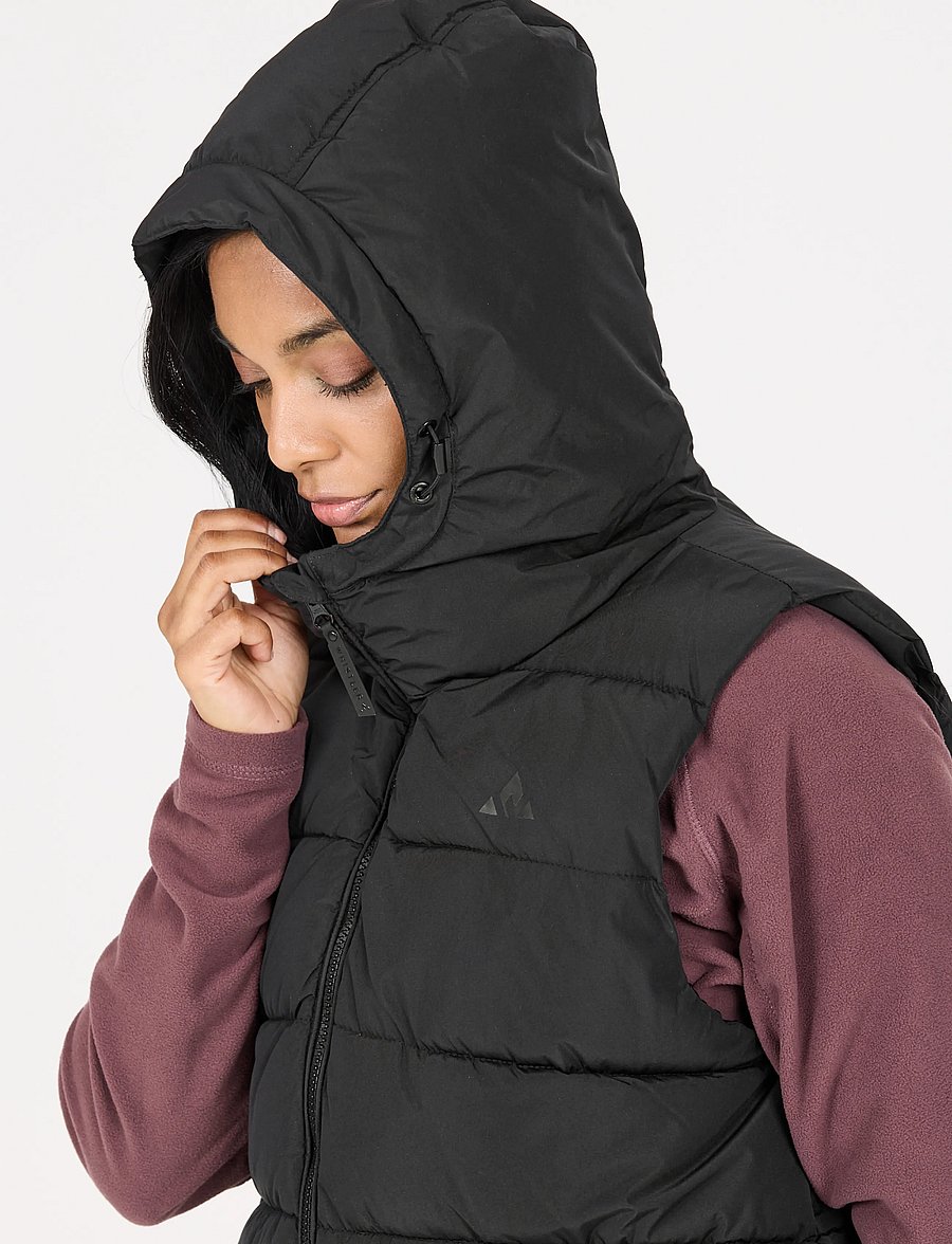 Whistler - Amaret W Long Puffer Vest - ytterkläder - black - 5