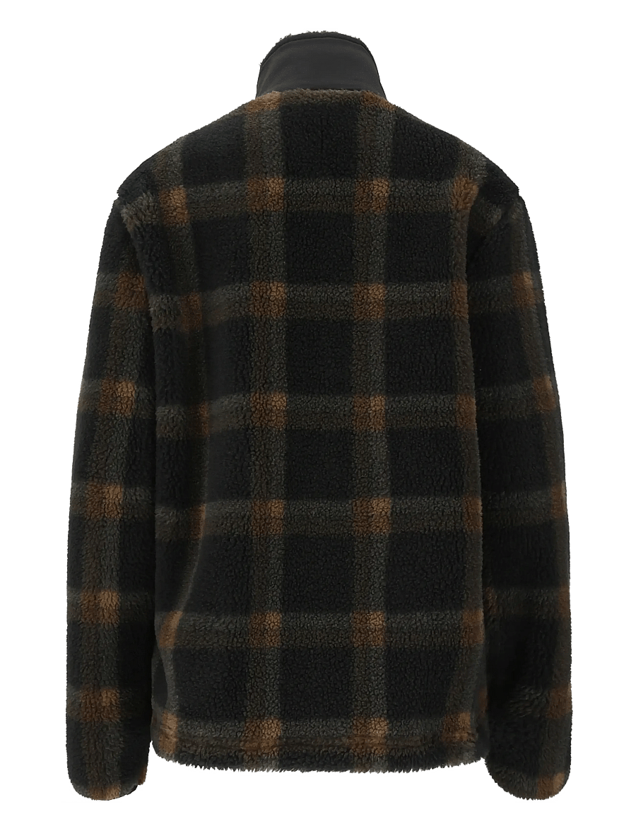 Whistler - Carrillo W AOP Teddy Fleece Jacket - Överdelar - black - 2