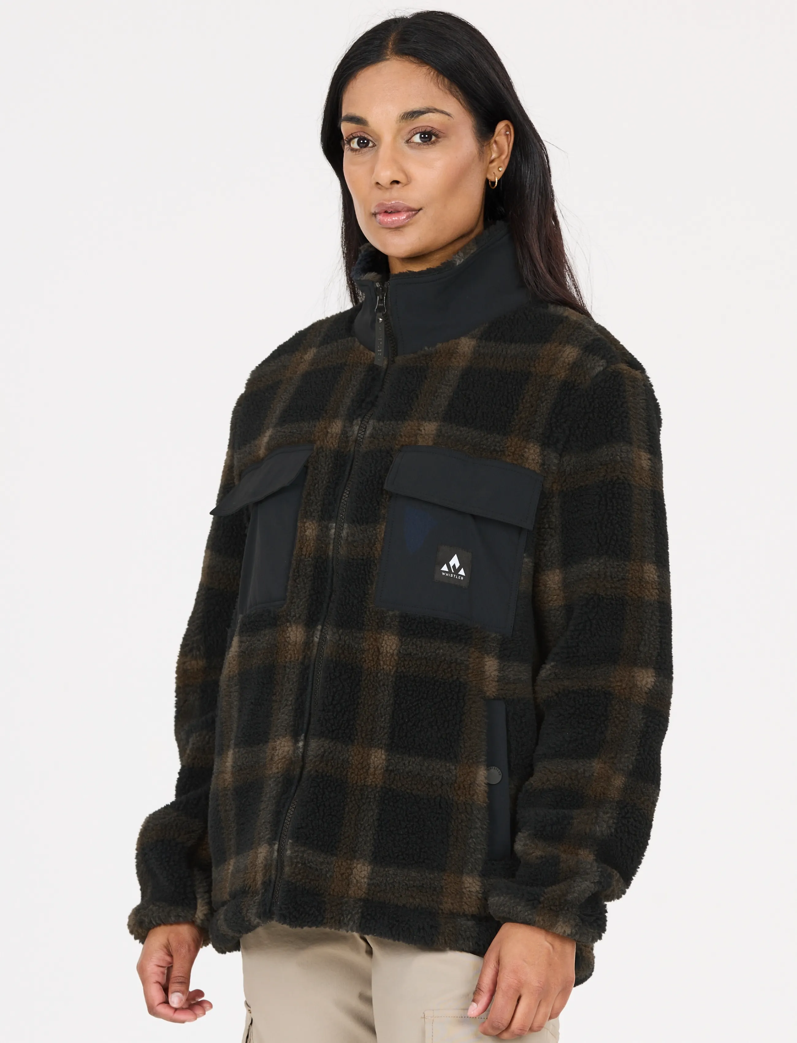 Whistler Carrillo W Aop Teddy Fleece Jacket jackor dam – bild 4
