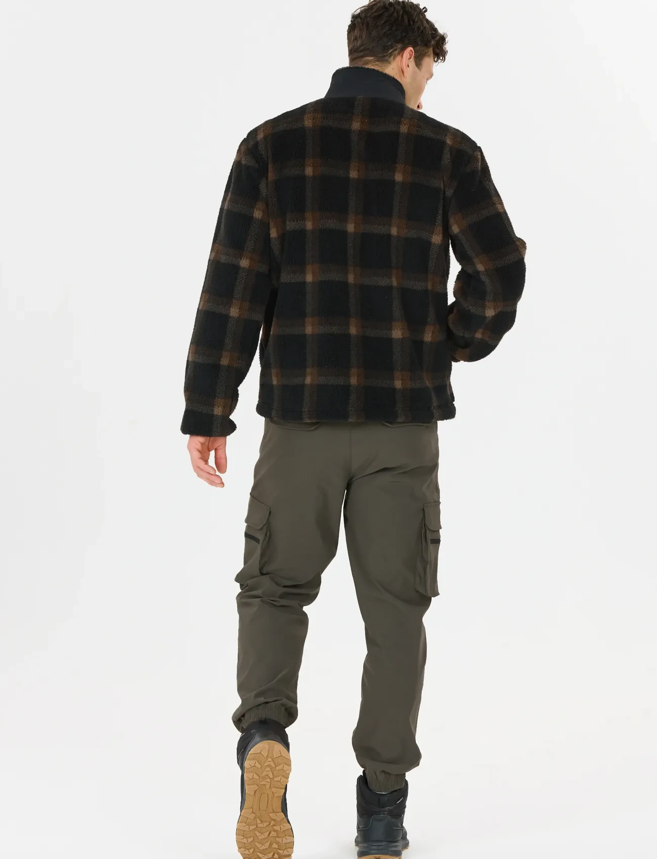 Whistler - Carrillo M AOP Teddy Fleece Jacket - black - 5
