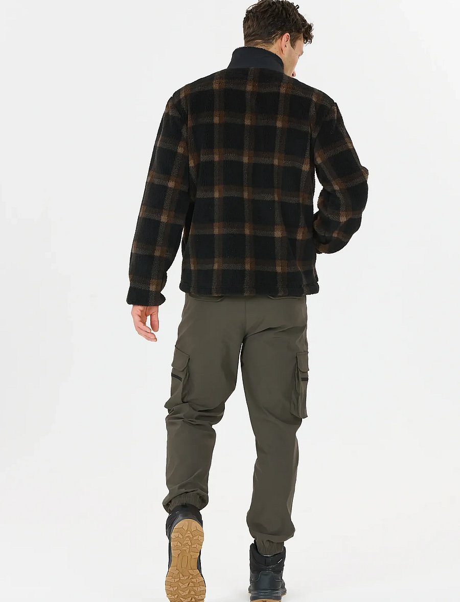 Whistler - Carrillo M AOP Teddy Fleece Jacket - black - 5