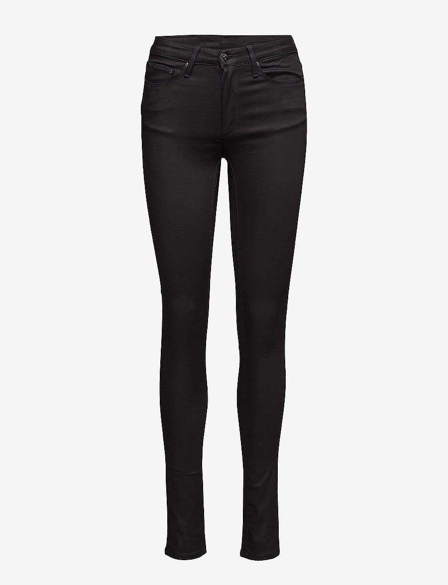 Whyred - VAIN STAY BLACK - skinny gallabuxur - raw black - 0