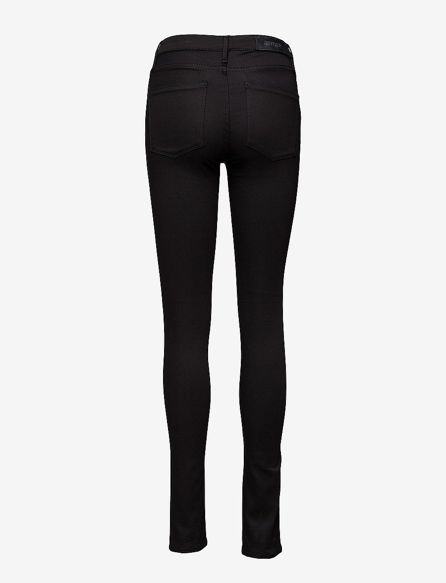 Whyred - VAIN STAY BLACK - jeans skinny - raw black - 1