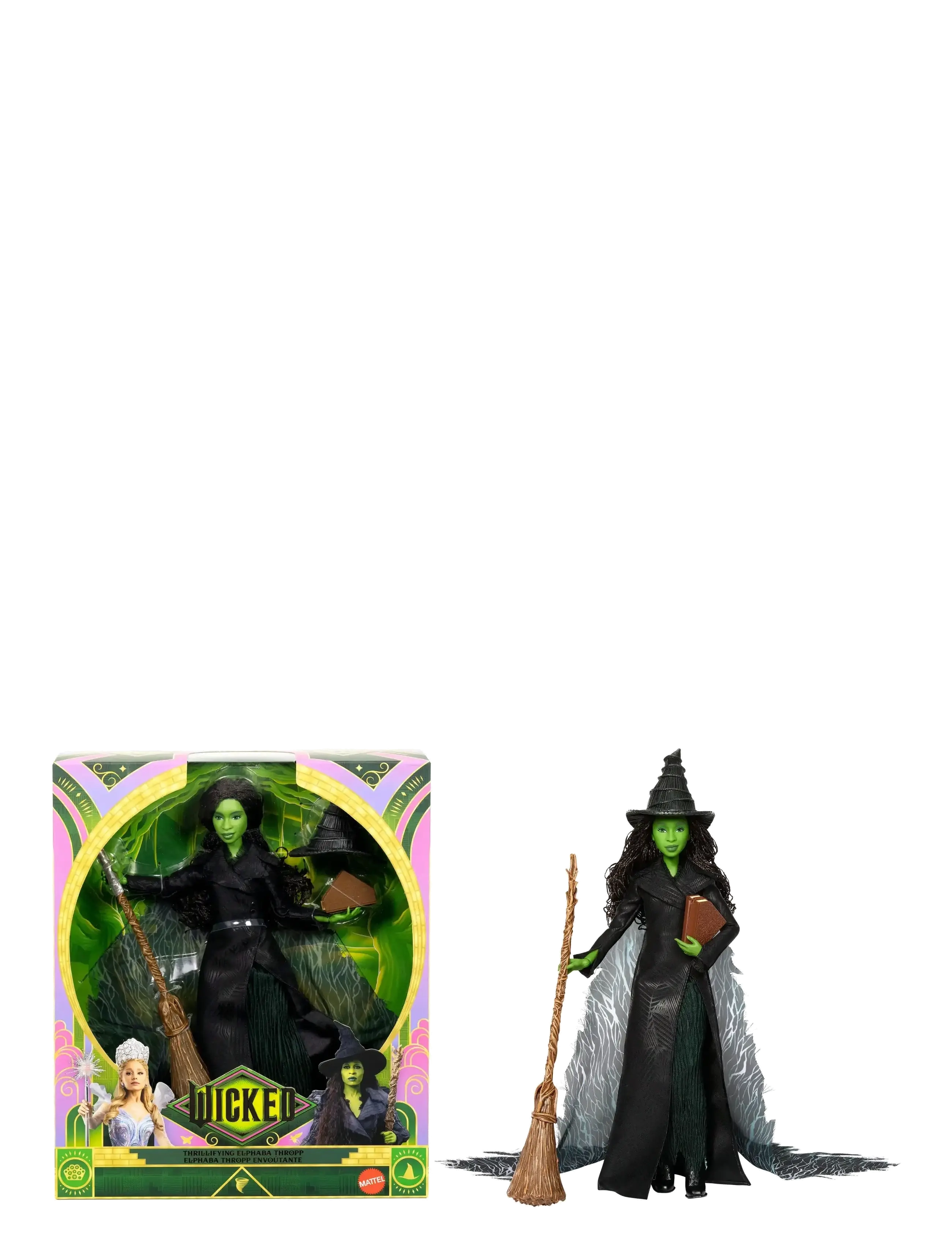 WICKED Wicked Elphaba Deluxe-Modepuppe Movie 2 Patterned - One Size - Kinder