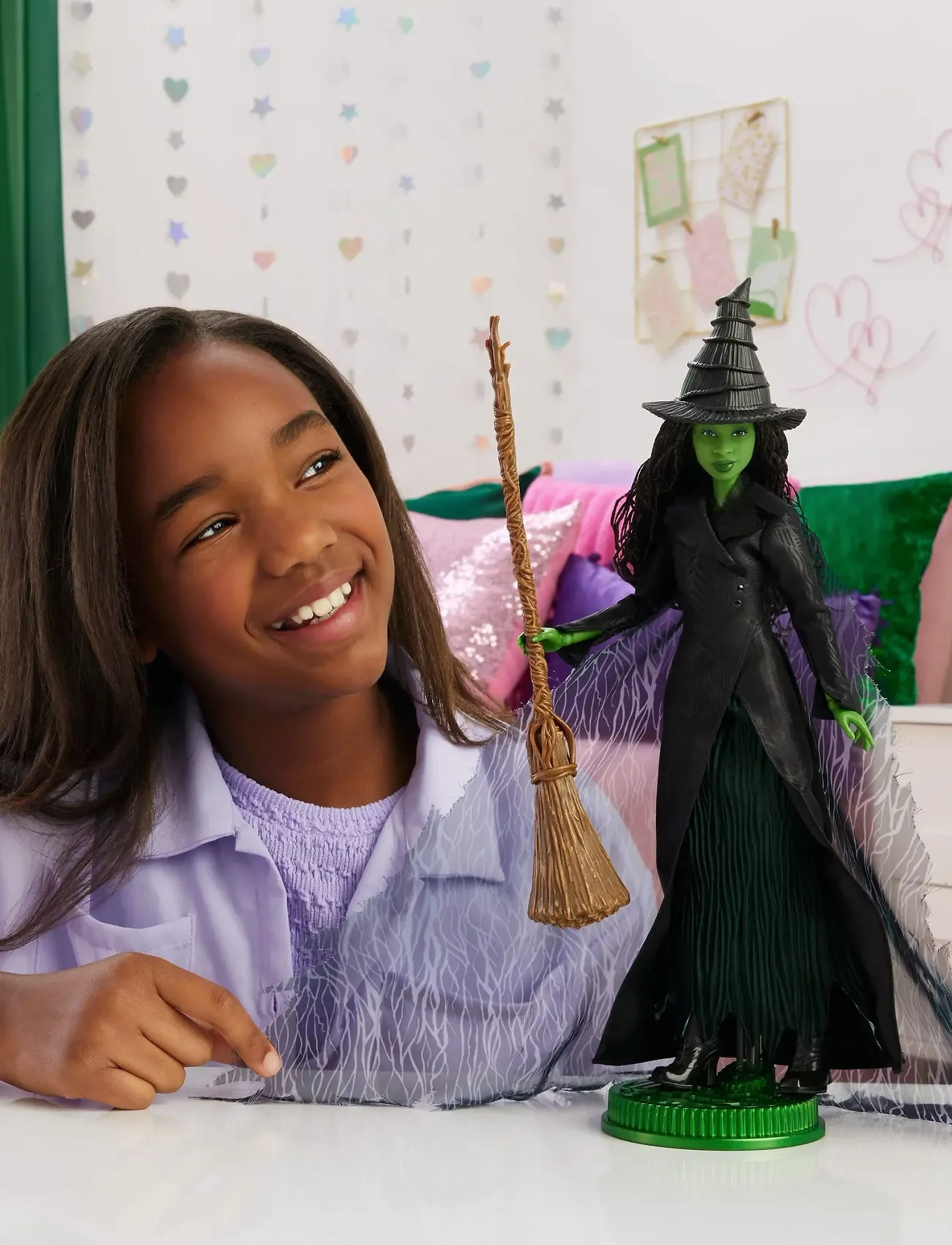 Wicked Wicked Elphaba Deluxe-Modepuppe Movie 2, One Size, Multi/patterned, Dukker Og Tilbehør > Dukker, Børn