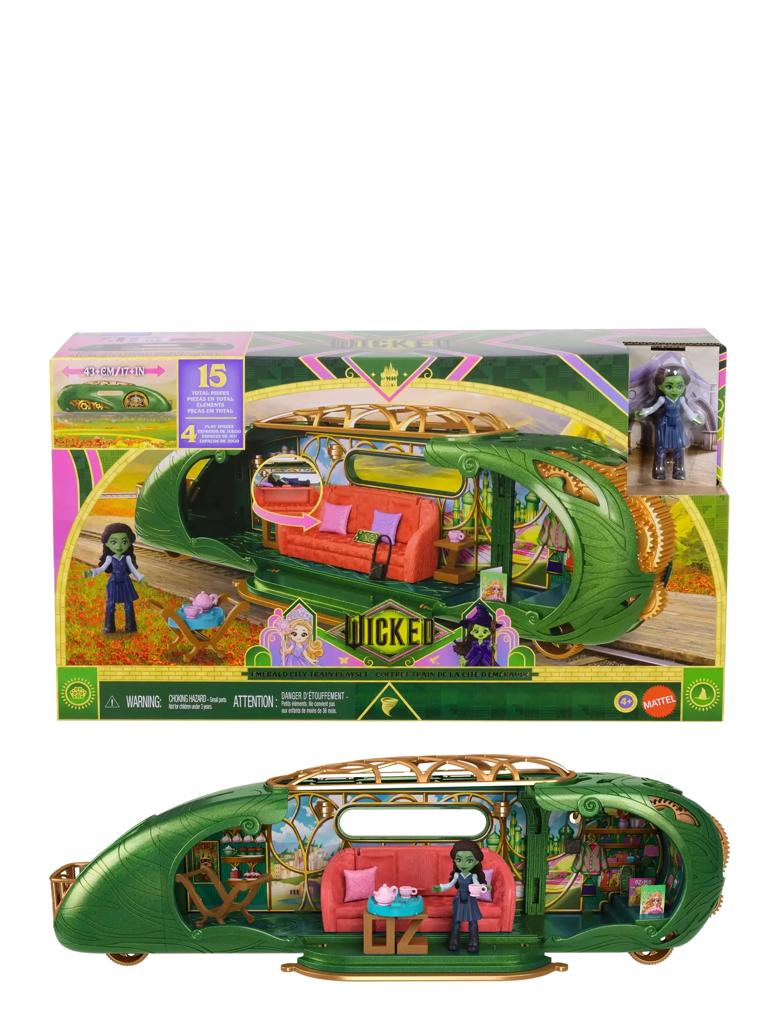 Wicked Wicked Small Doll Train - Rotaļlietas - MULTICOLOR / green