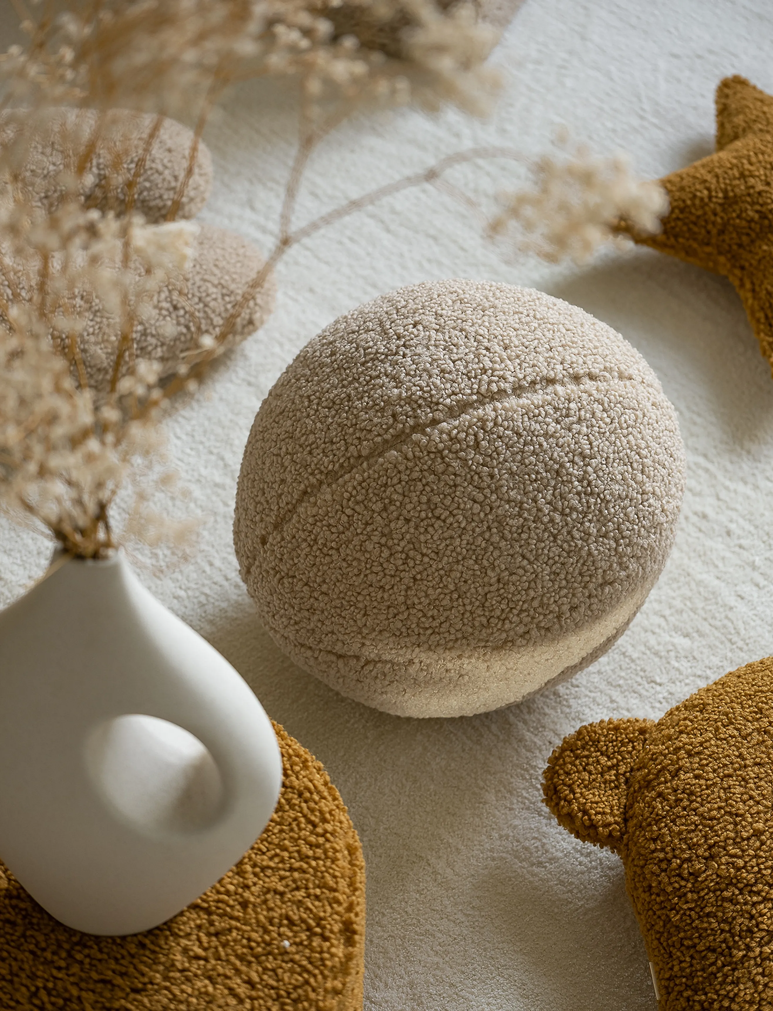 Wigiwama - Ball Cushion teddy - biscuit - 3
