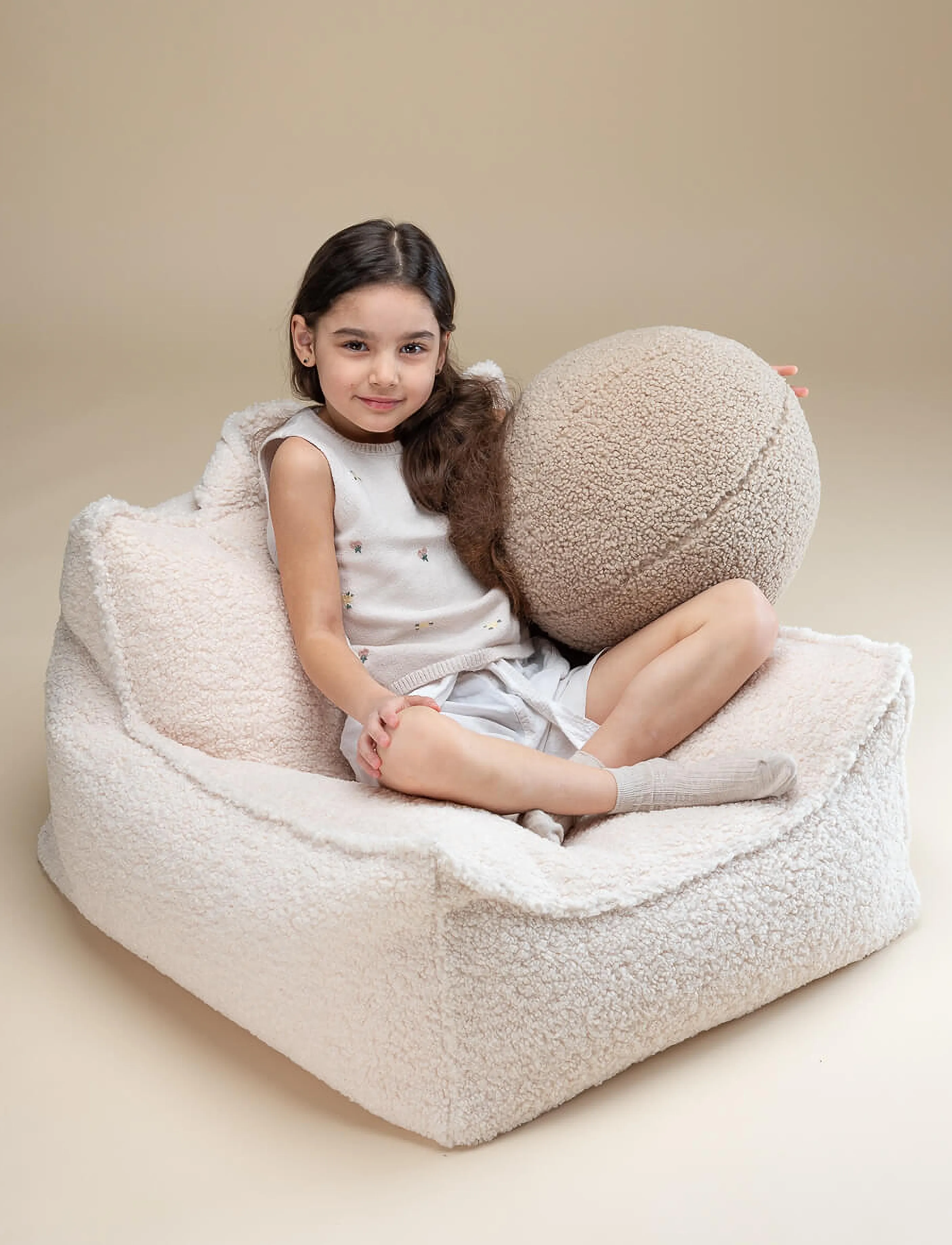 Wigiwama - Ball Cushion teddy - biscuit - 4
