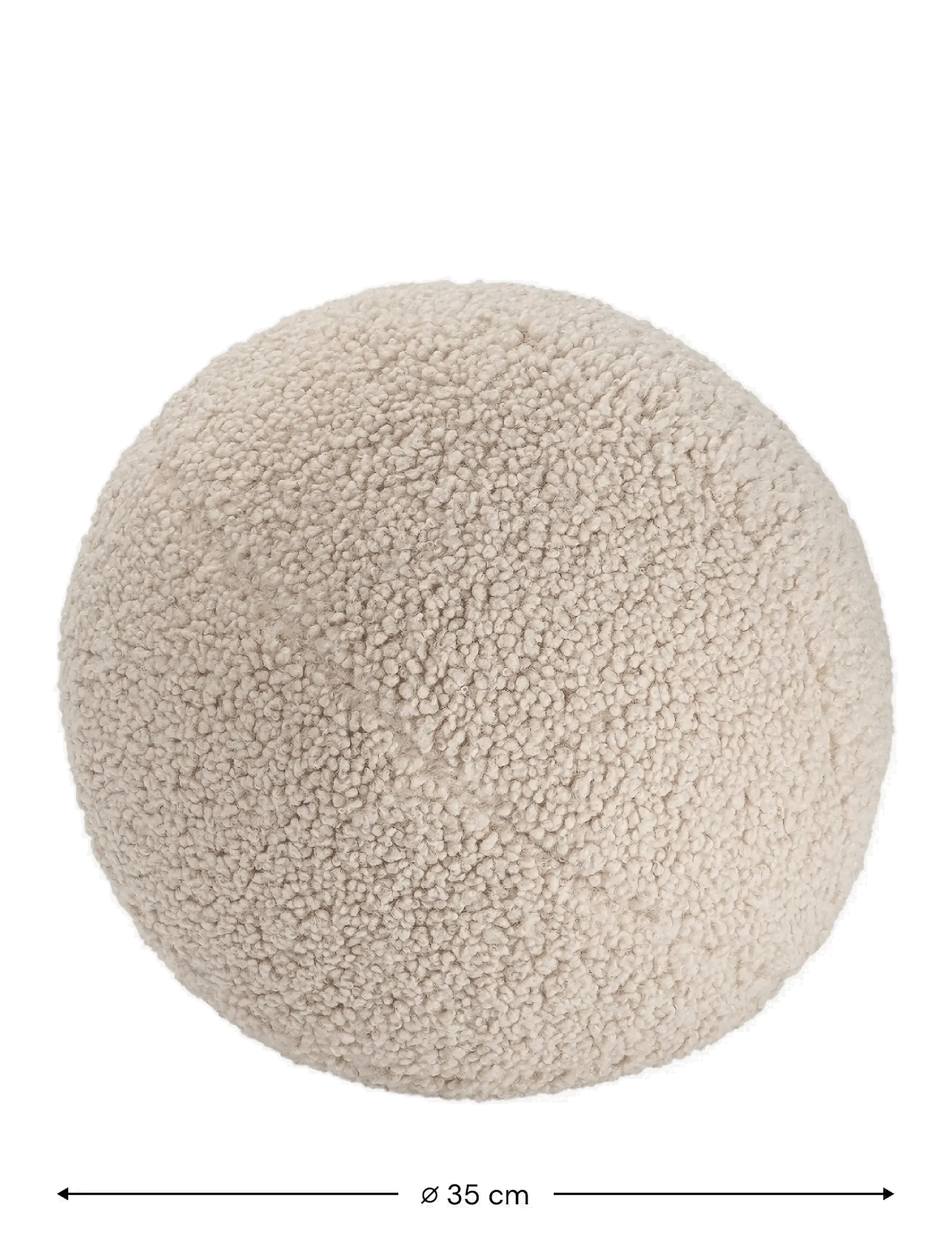 Wigiwama - Ball Cushion teddy - biscuit - 1