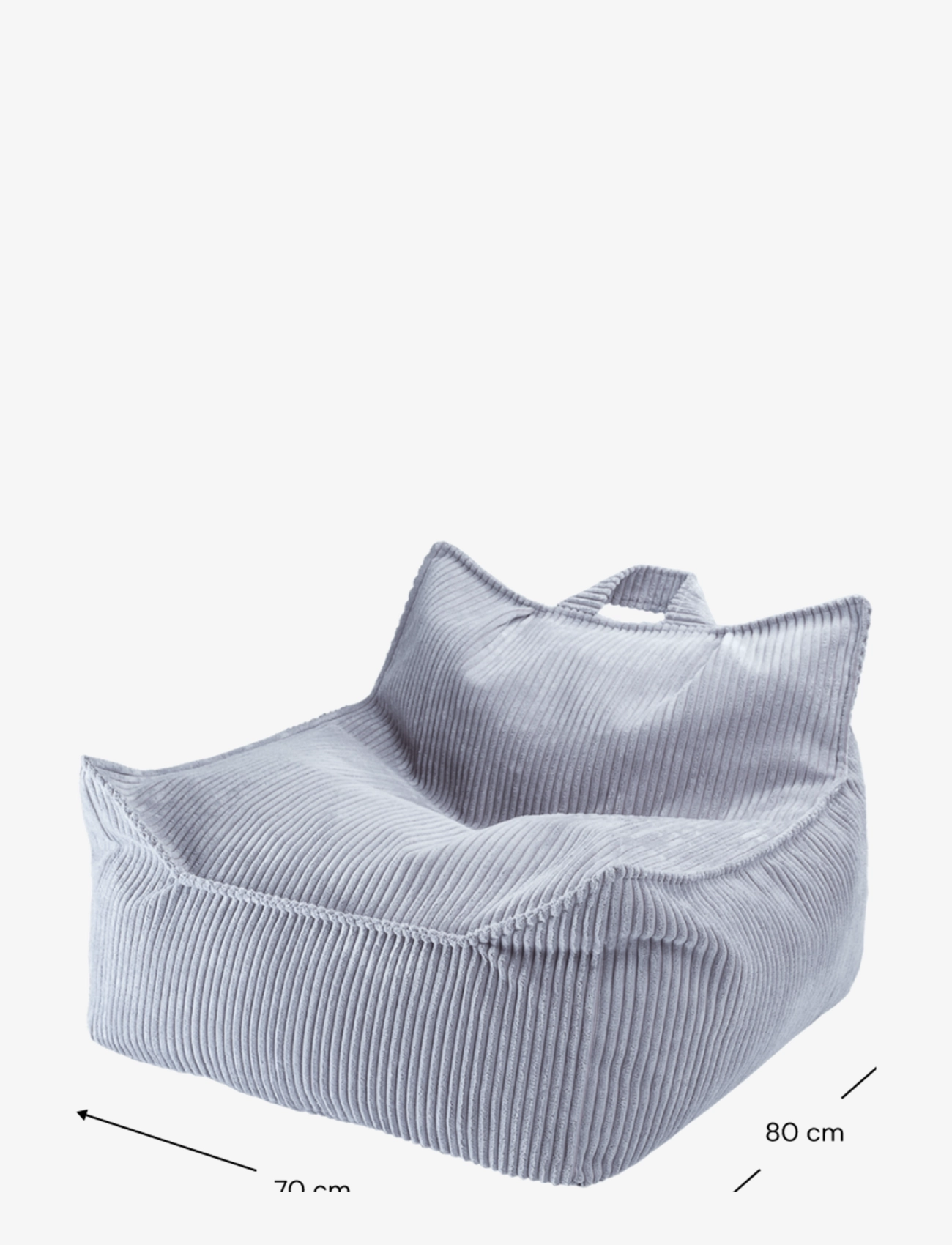Wigiwama - Beanbag Chair corduroy - puffer og lænestole - blueberry blue - 2