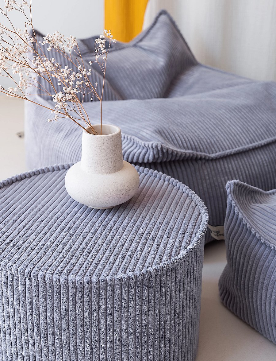 Wigiwama - Beanbag Chair corduroy - puhvetid ja tugitoolid - blueberry blue - 5