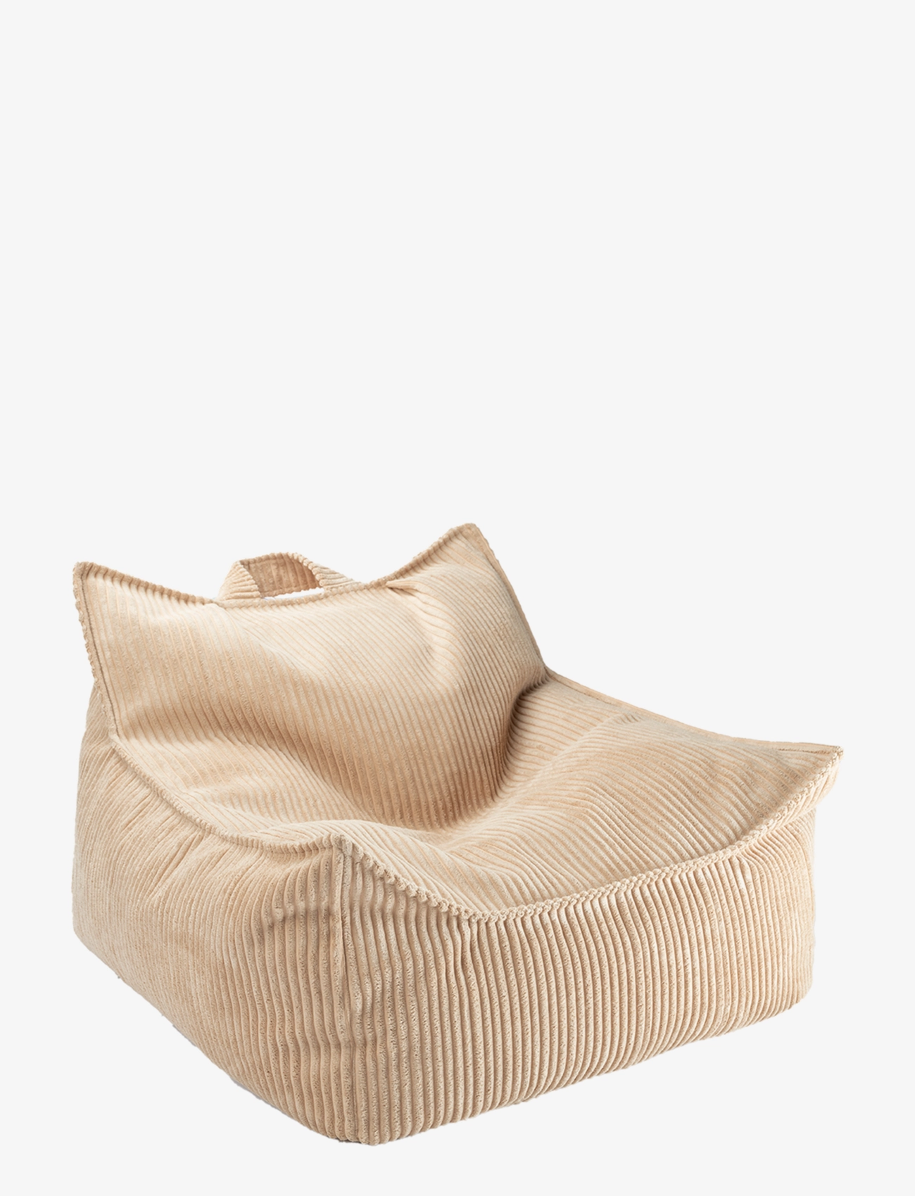 Wigiwama Beanbag Chair Corduroy, Puffer, Gul, Str: 80X 70X 50CM