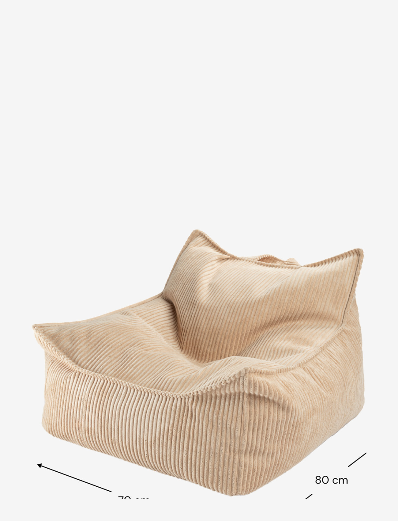 Wigiwama - Beanbag Chair corduroy - pouffes & armchairs - brown sugar - 2