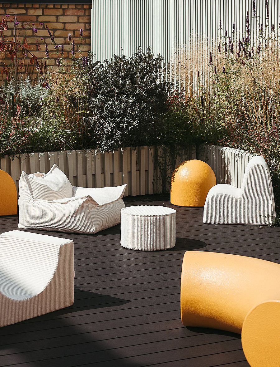 Wigiwama - Beanbag Chair corduroy - puhvetid ja tugitoolid - marshmallow - 5