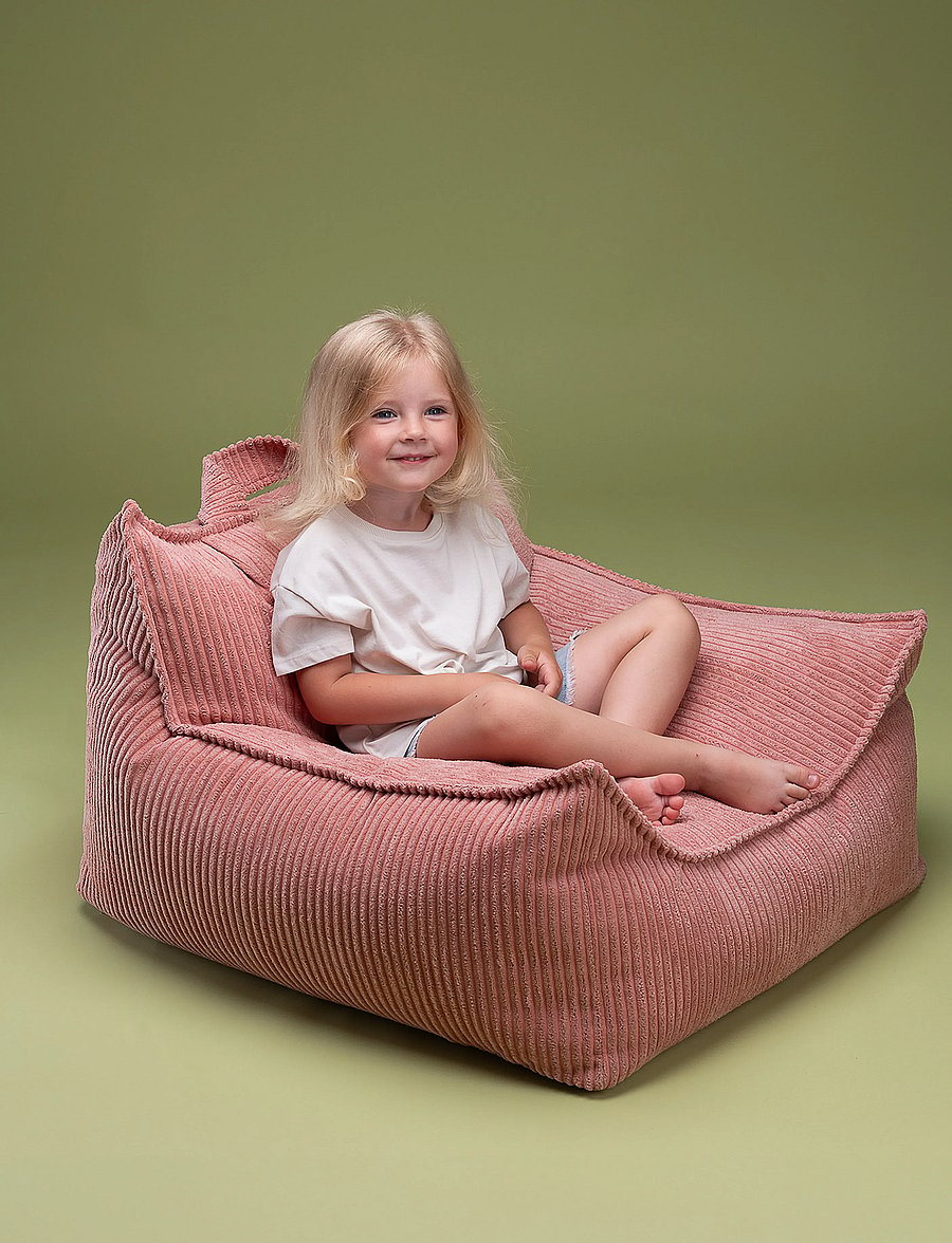 Wigiwama - Beanbag Chair corduroy - poufs & lehnstühle - pink mousse - 4