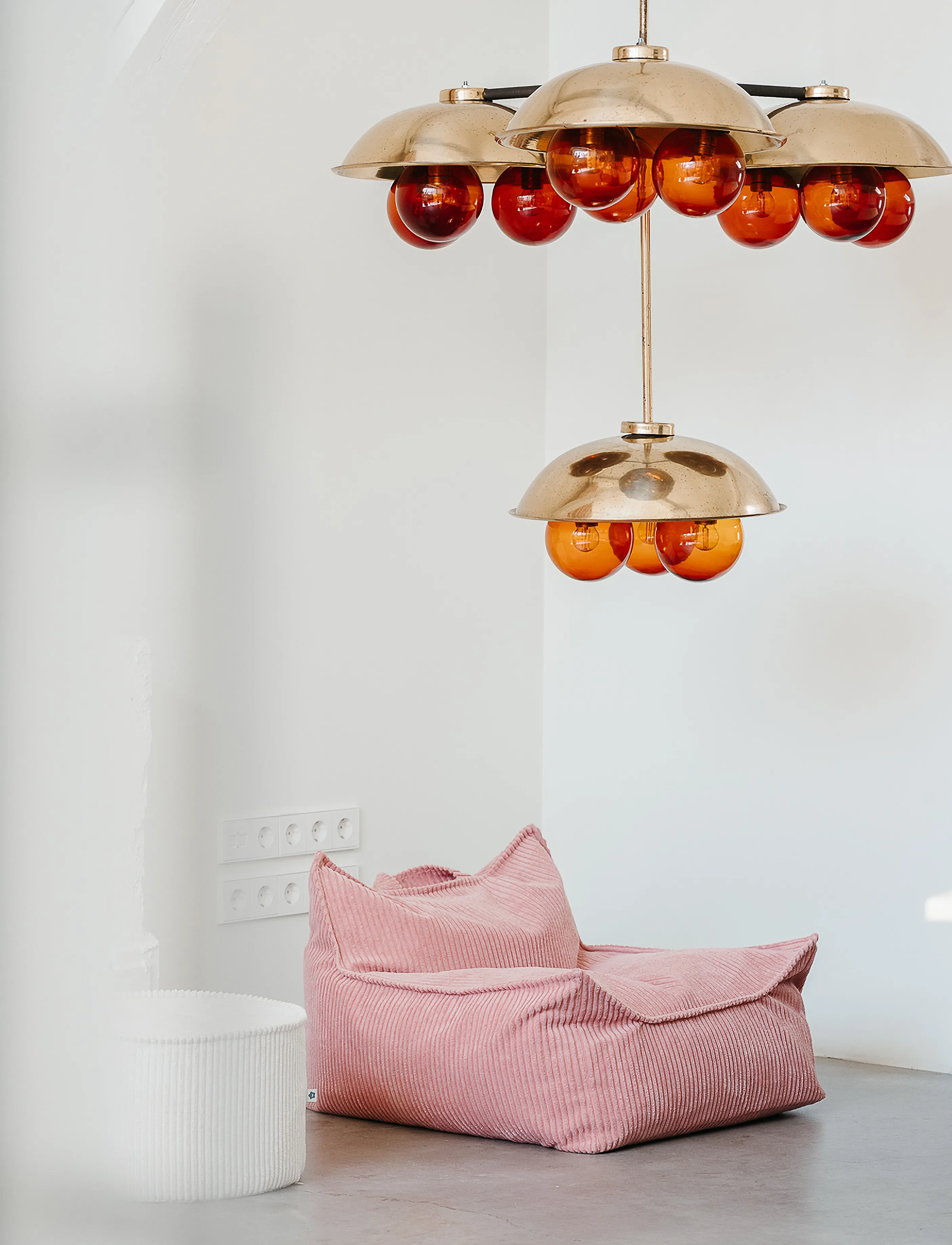 Wigiwama - Beanbag Chair corduroy - poefs en fauteuils - pink mousse - 5