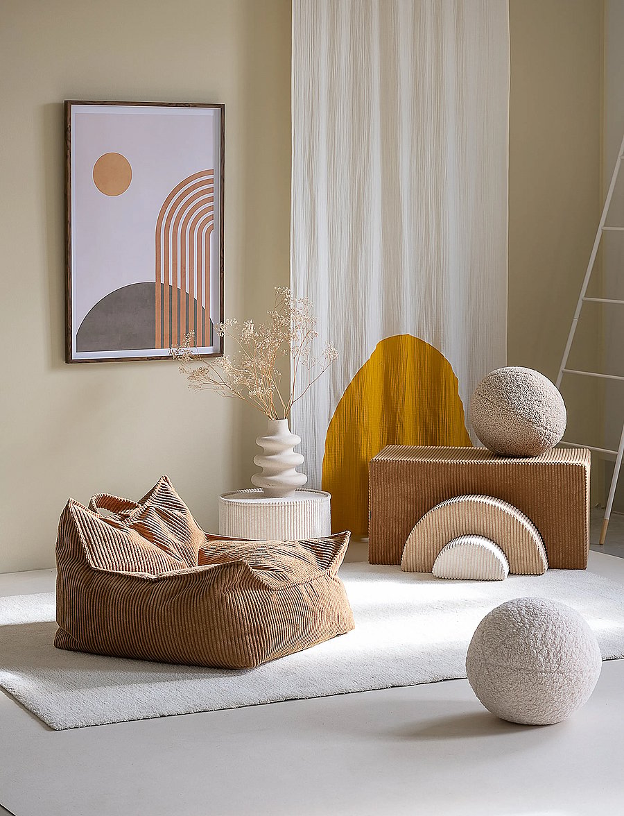Wigiwama - Beanbag Chair corduroy - puhvetid ja tugitoolid - toffee - 0